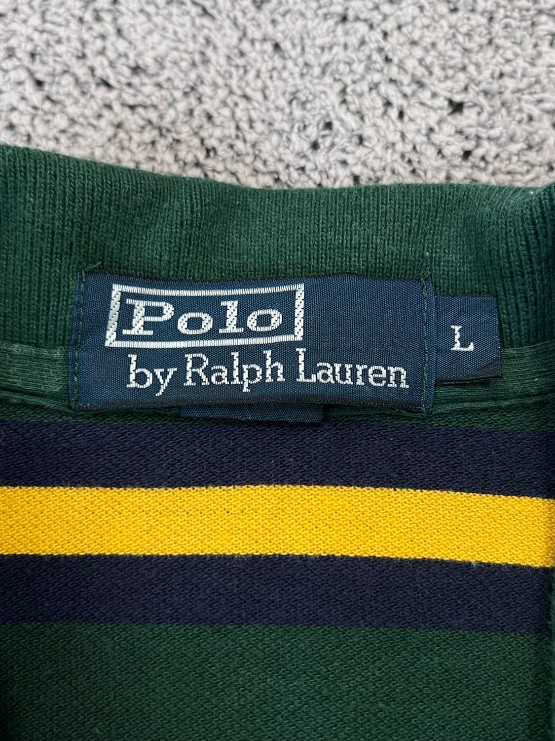 (L) 폴로랄프로렌 스트라이프 긴팔 카라티 상품이미지3