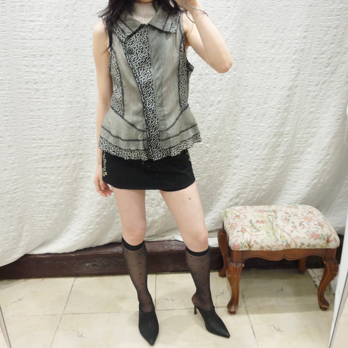 midnight stitch miniskirt 상품이미지3