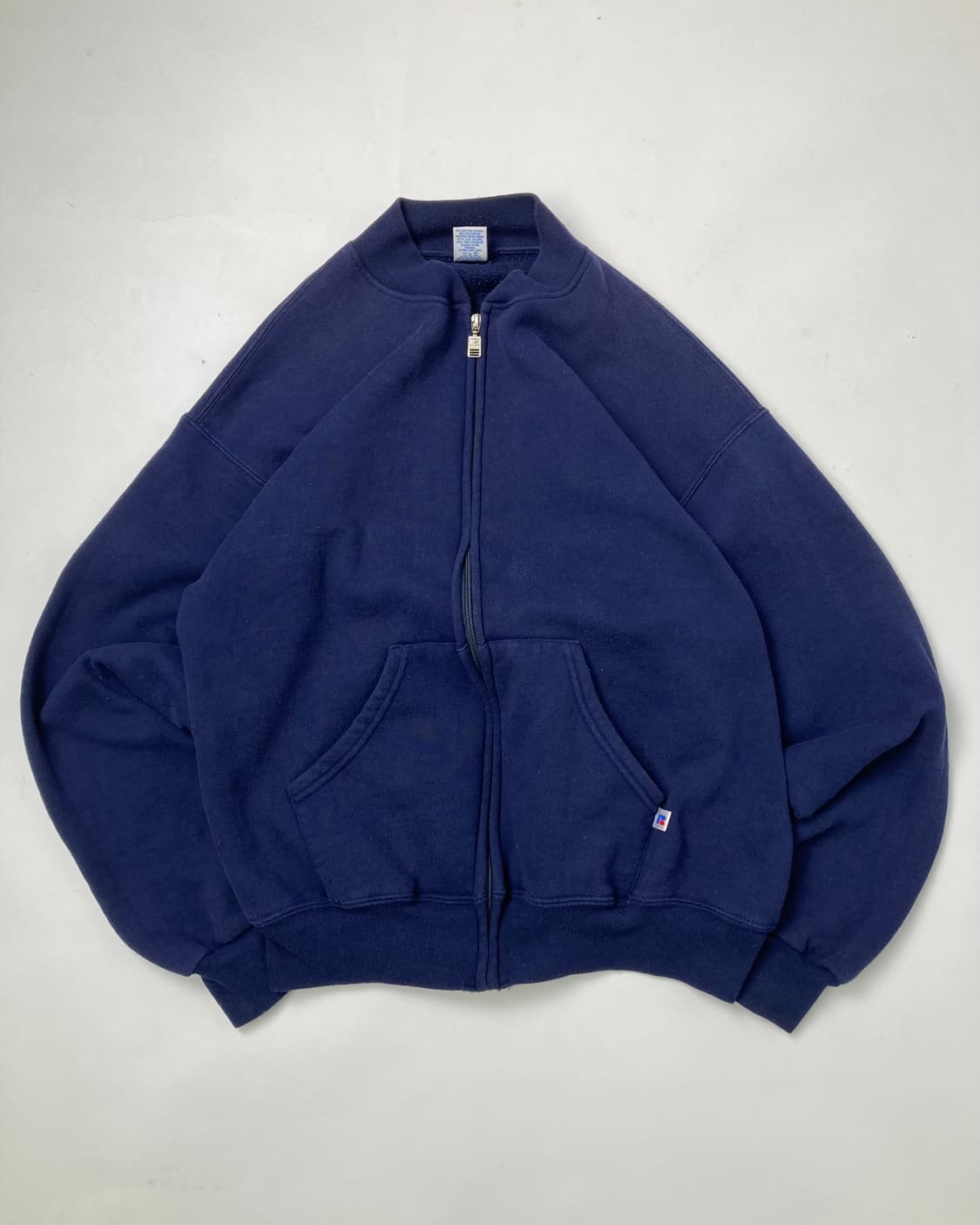 90s Russell Zip Up Sweatshirt (navy) 상품이미지1