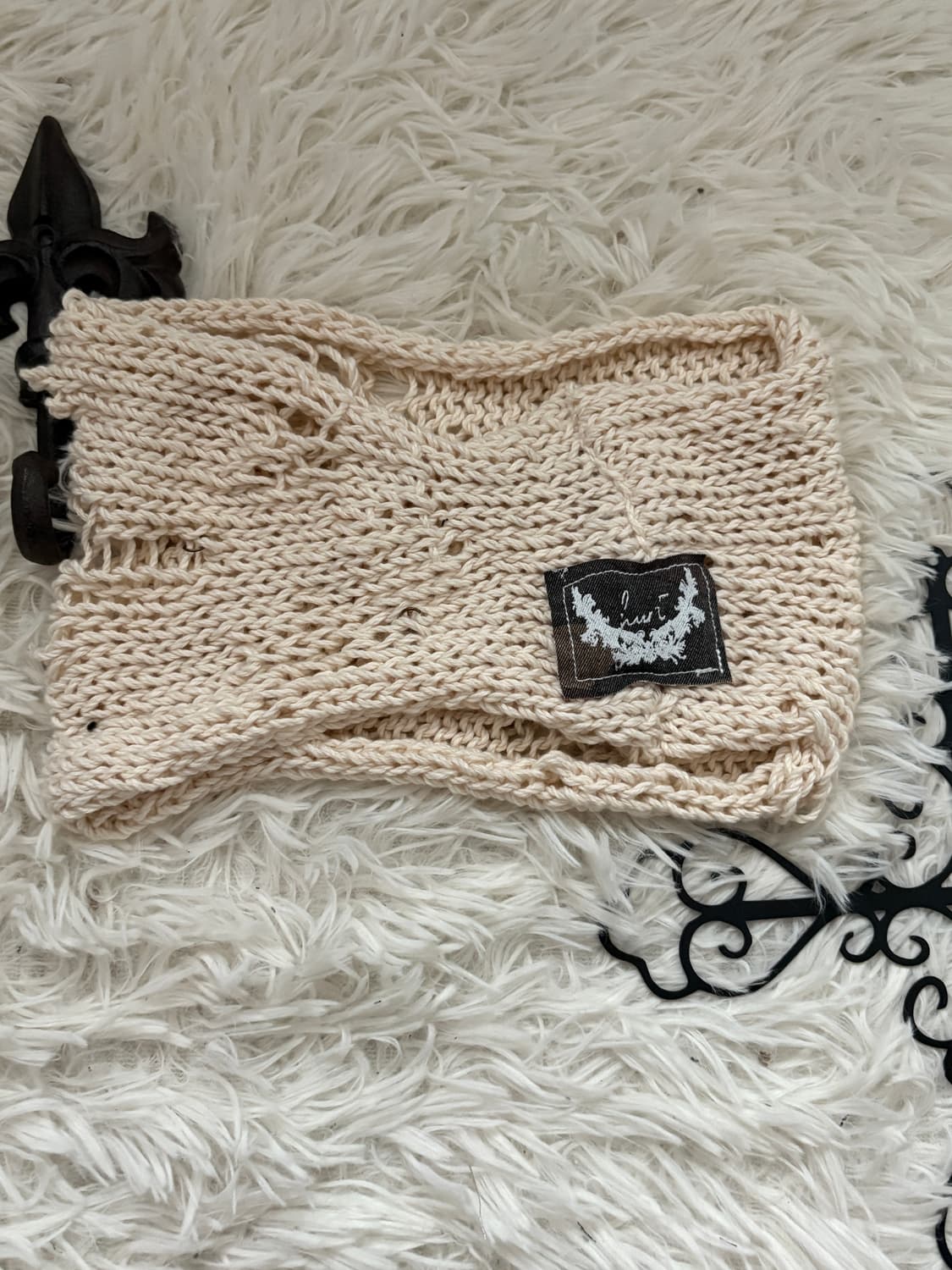 • hurtmade Crochet Cross Damage Hairband 상품이미지3