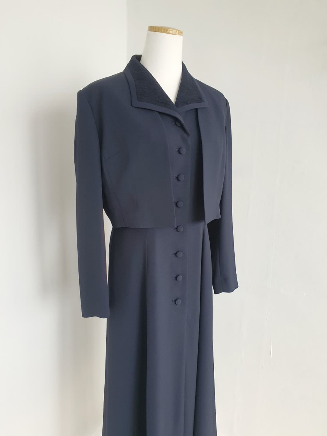 빈티지 네이비 클래식 셋업 원피스 상품이미지2