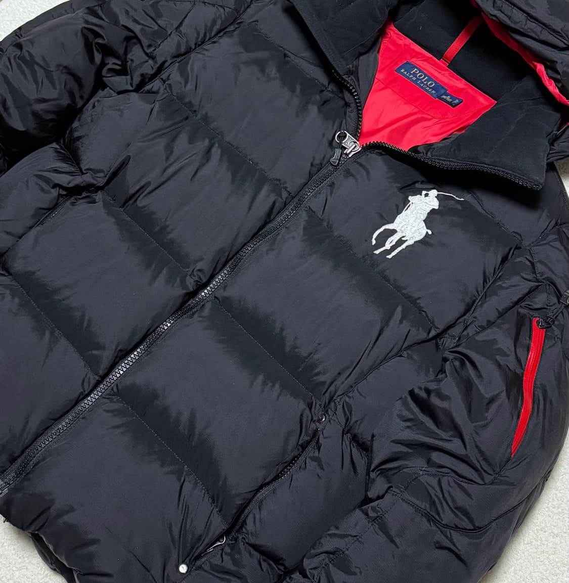 폴로 랄프로렌 빅포니 블랙 패딩 상품이미지4