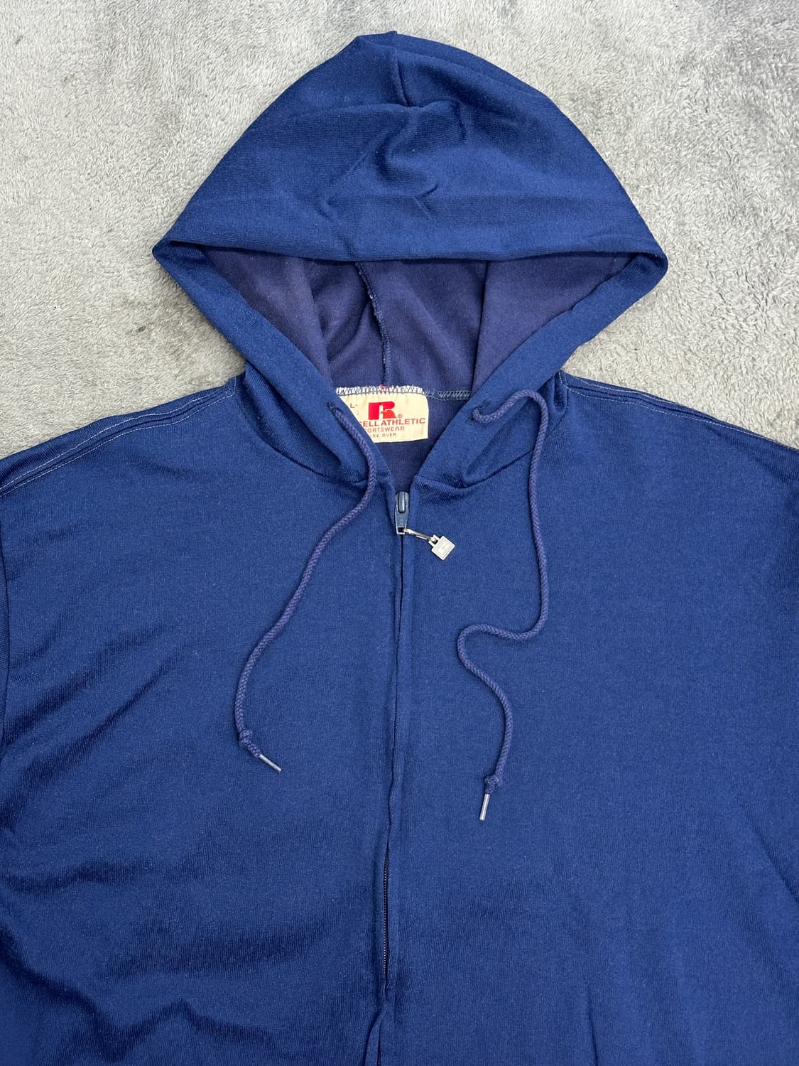70s 러셀 네이비 후드 집업 L 상품이미지3