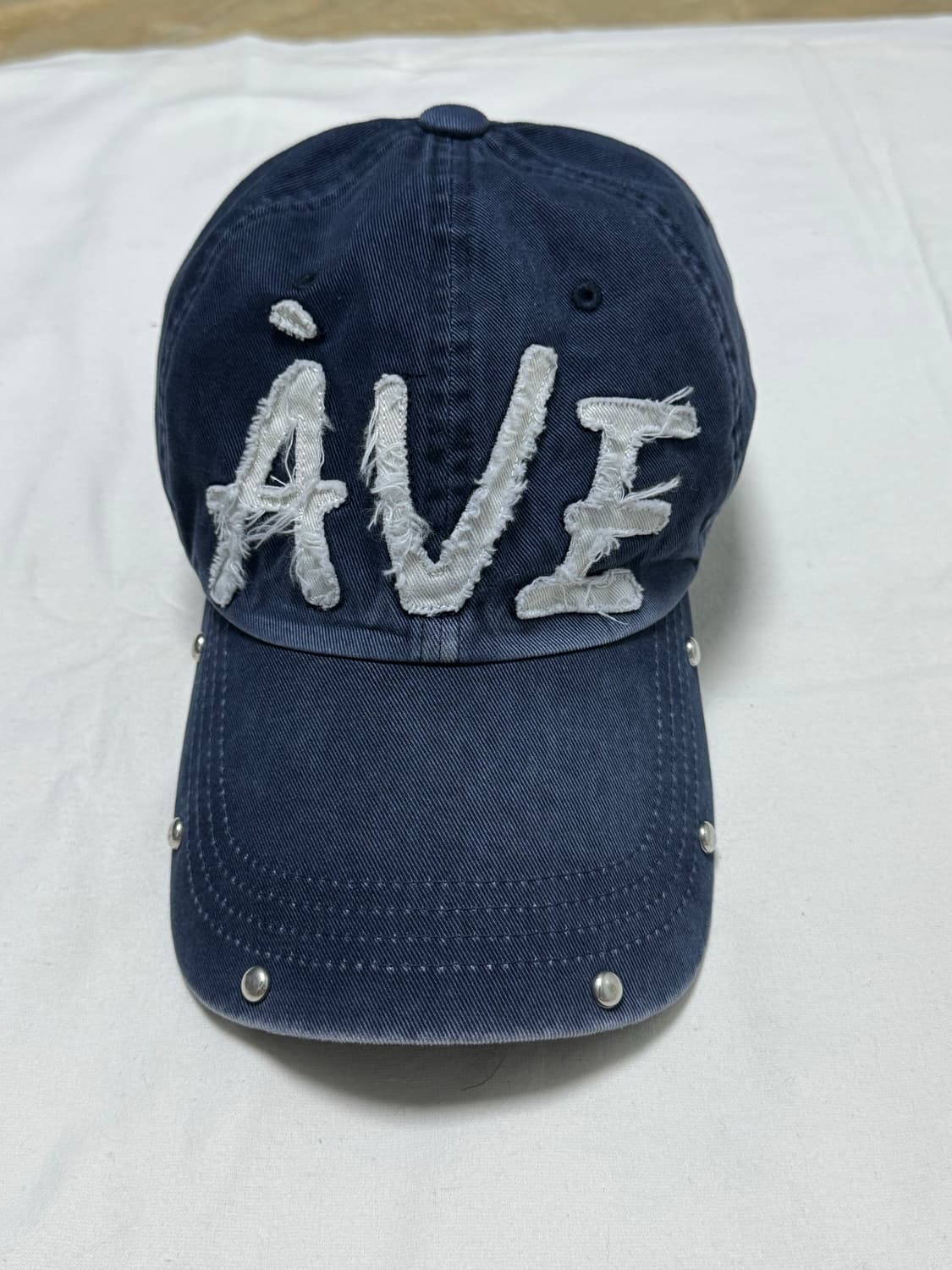 아비에무아 / 아플리케 빈티지 리벳 캡 (네이비) / OS 상품이미지3