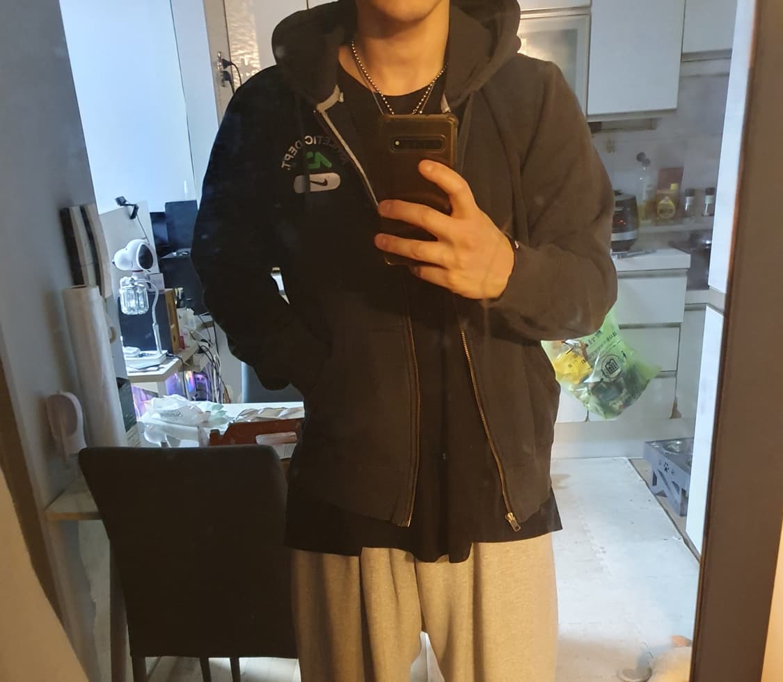 착샷* NIKE 나이키 오버핏 후드집업)100 상품이미지1