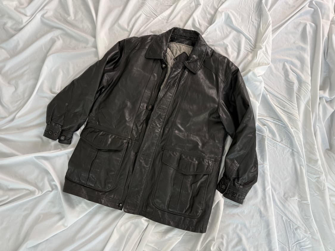 생로랑 YSL 블랙 가죽 자켓 95 상품이미지1