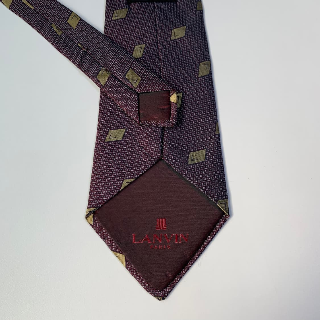 랑방(LANVIN) 모노그램 명품넥타이 A등급 이염존재 상품이미지5