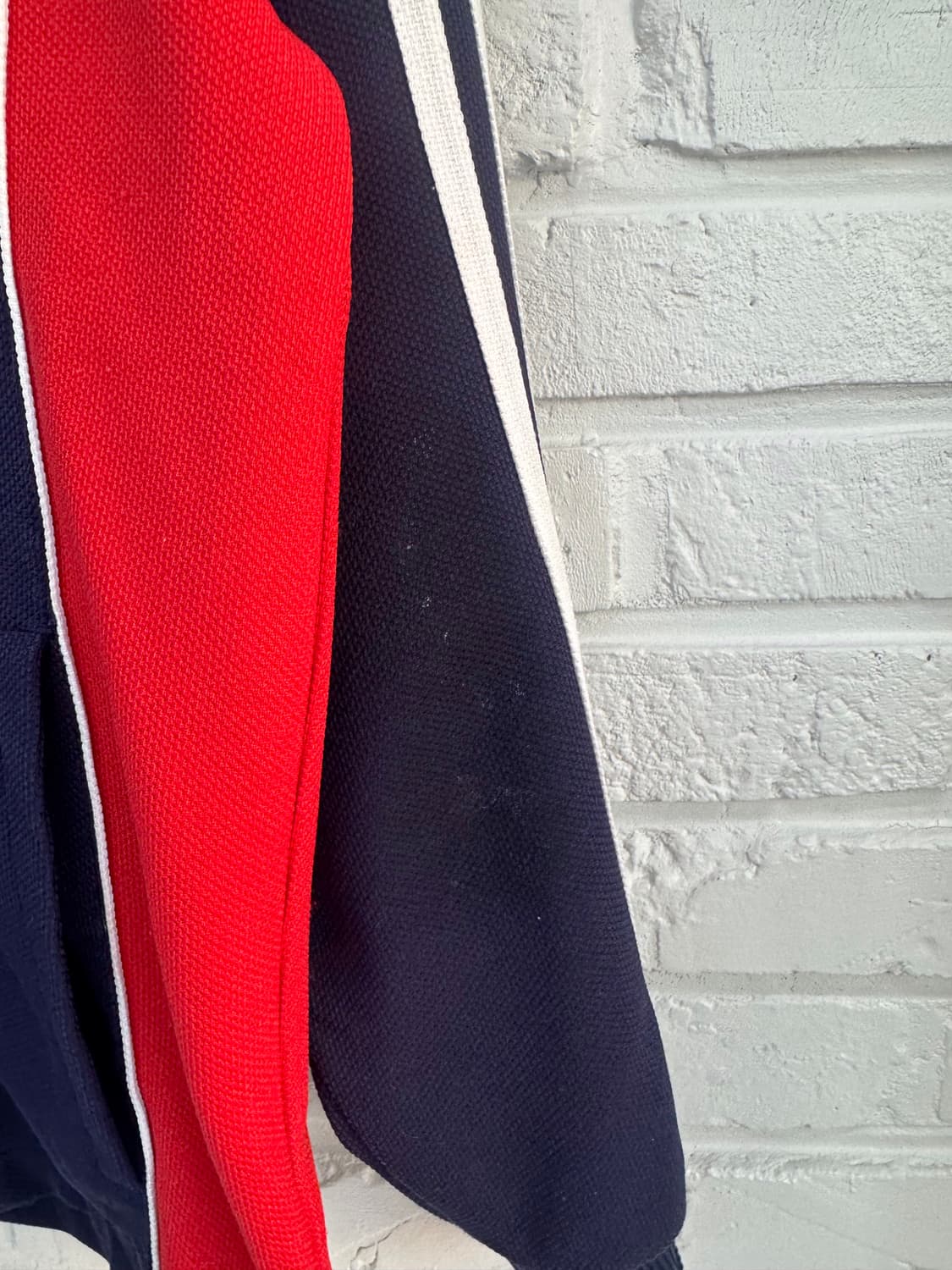 아디다스 블루 레드 배색 트랙탑 져지 상품이미지6