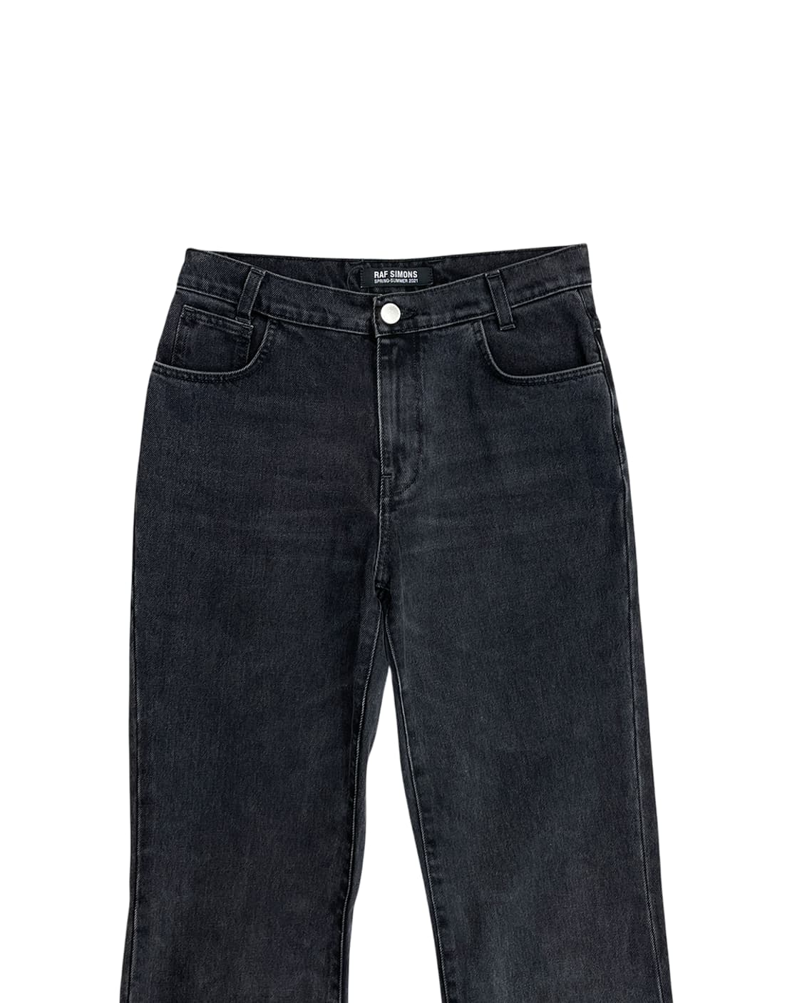 라프시몬스 21SS 블랙 와이드 레그 데님진 상품이미지6