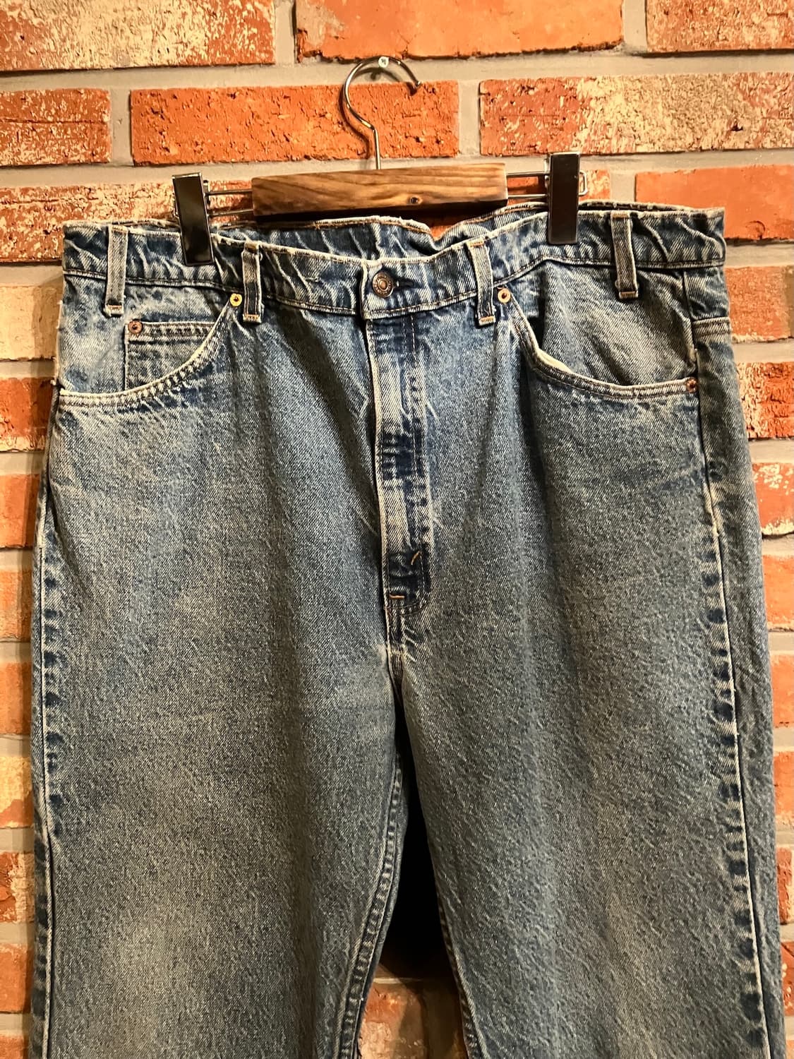 빅사이즈 90s USA 빈티지 리바이스 517 부츠컷 데님 팬츠 상품이미지3
