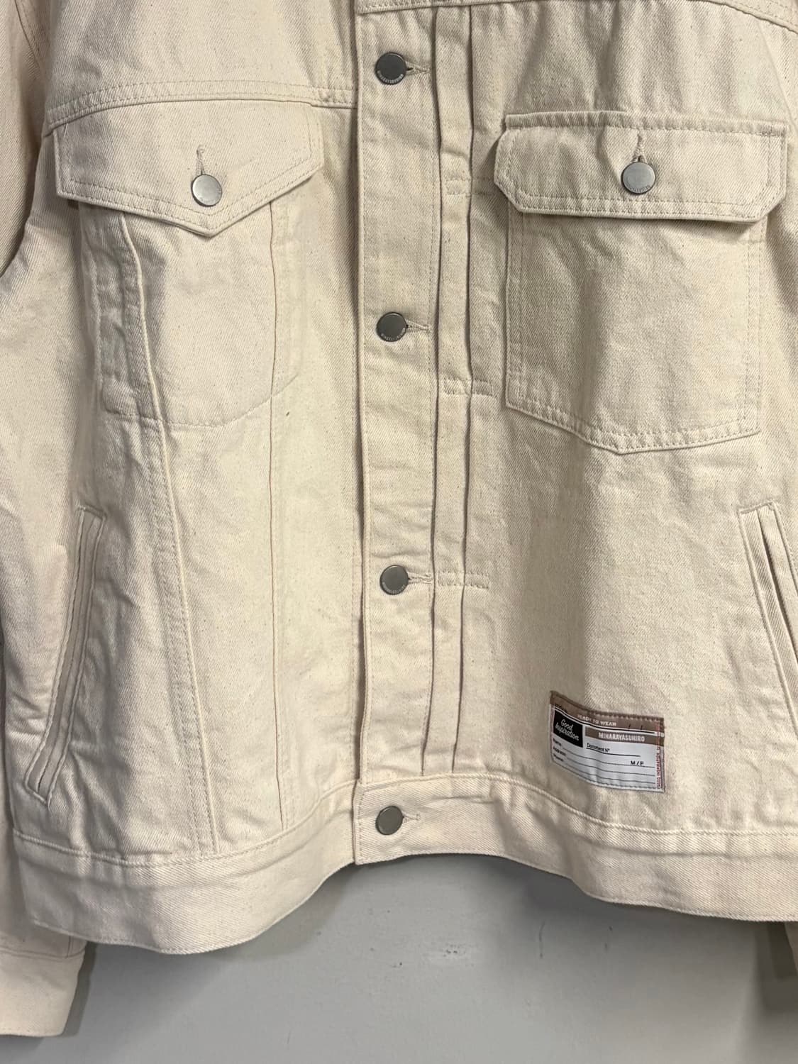 MIHARA YASUHIRO x GU trucker jacket ivor 상품이미지3