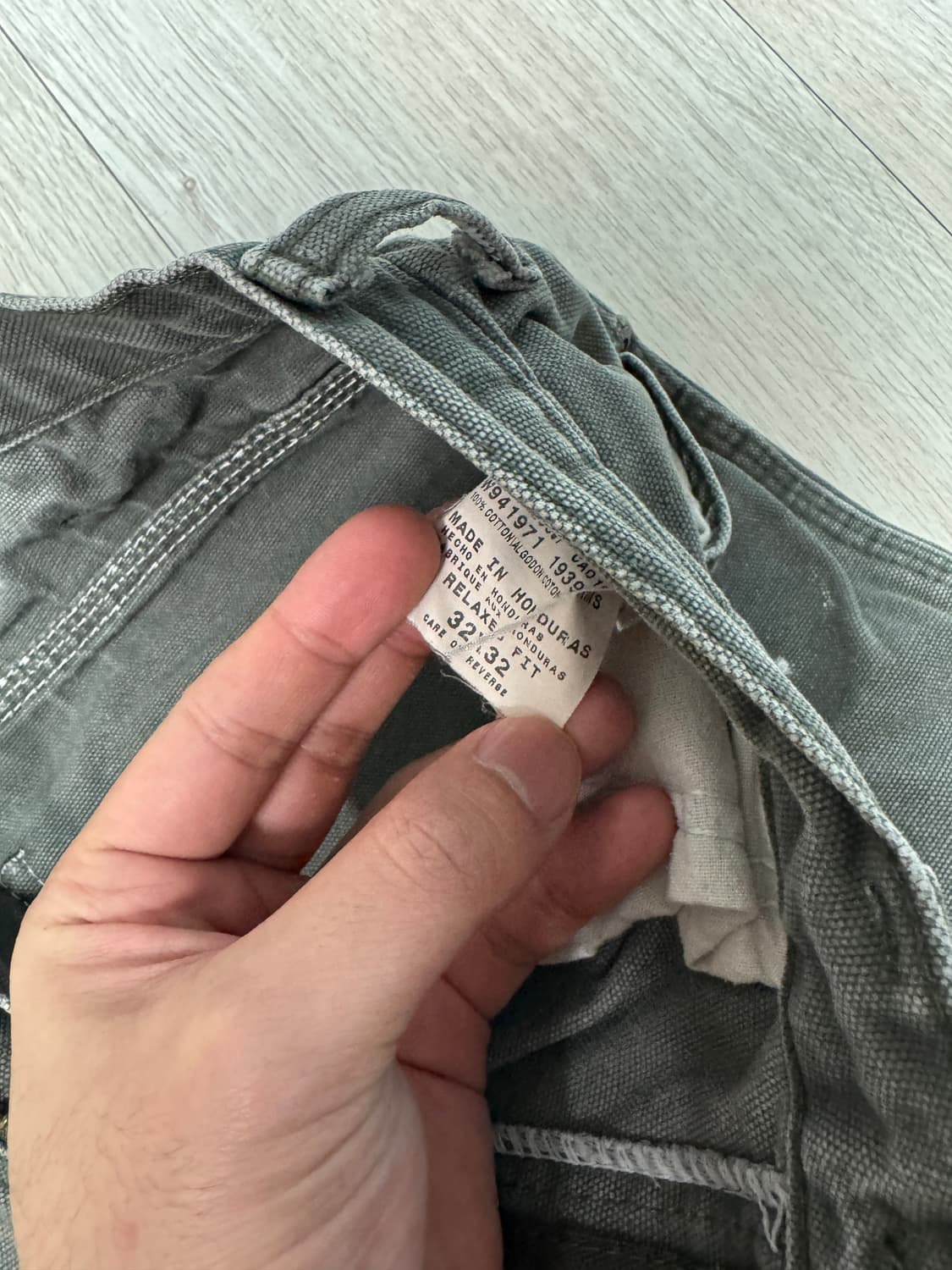 디키즈 빈티지 카펜터 32x32 올리브그린 색상 상품이미지6