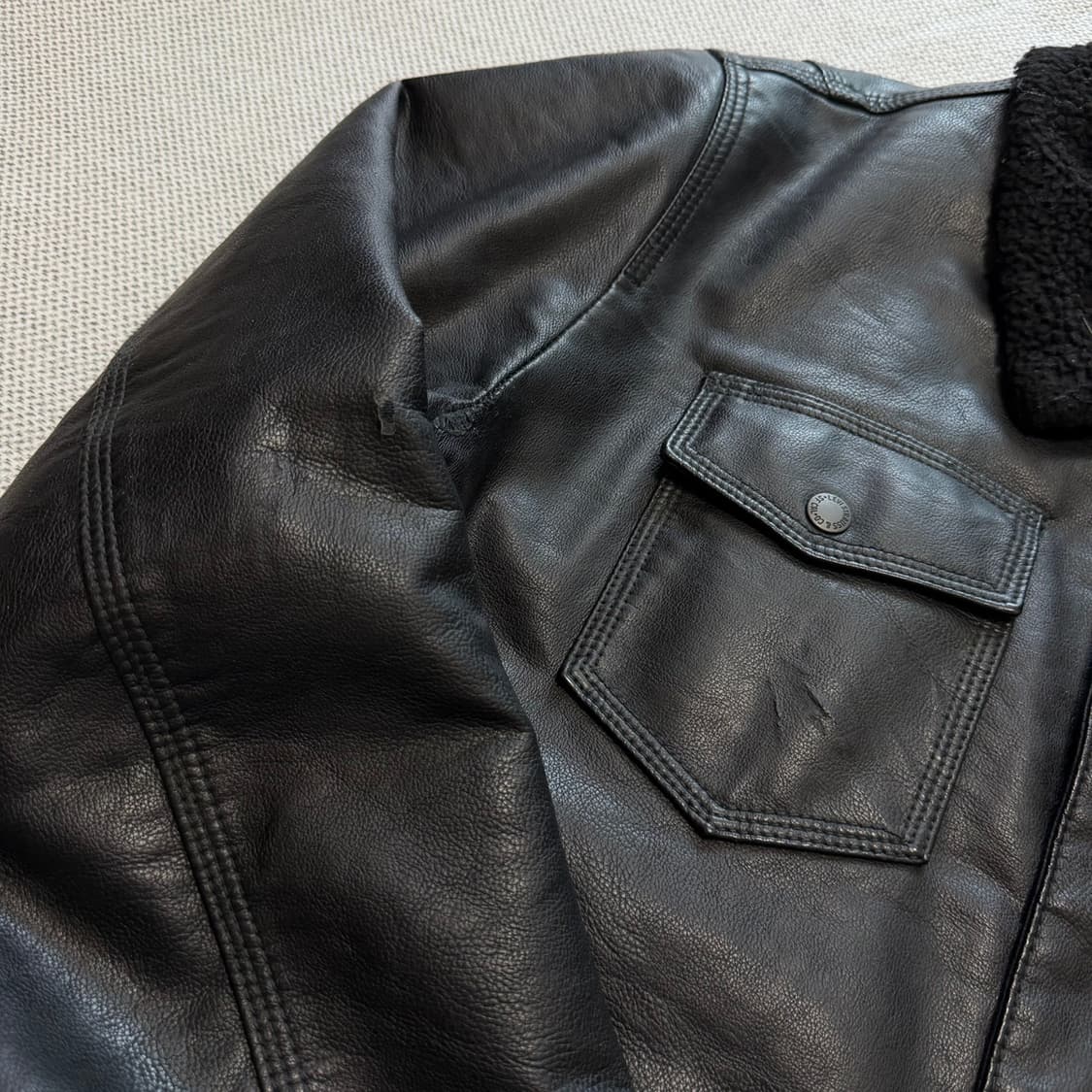 리바이스 레더 쉐르파 자켓 상품이미지4