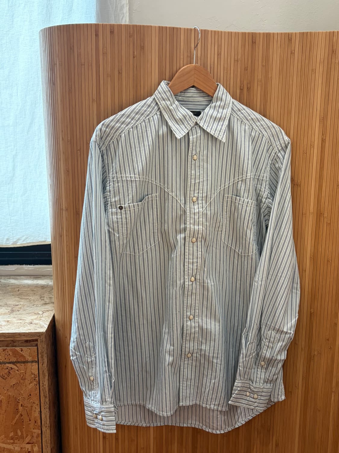 STRIPE WESTERN SHIRT 상품이미지1