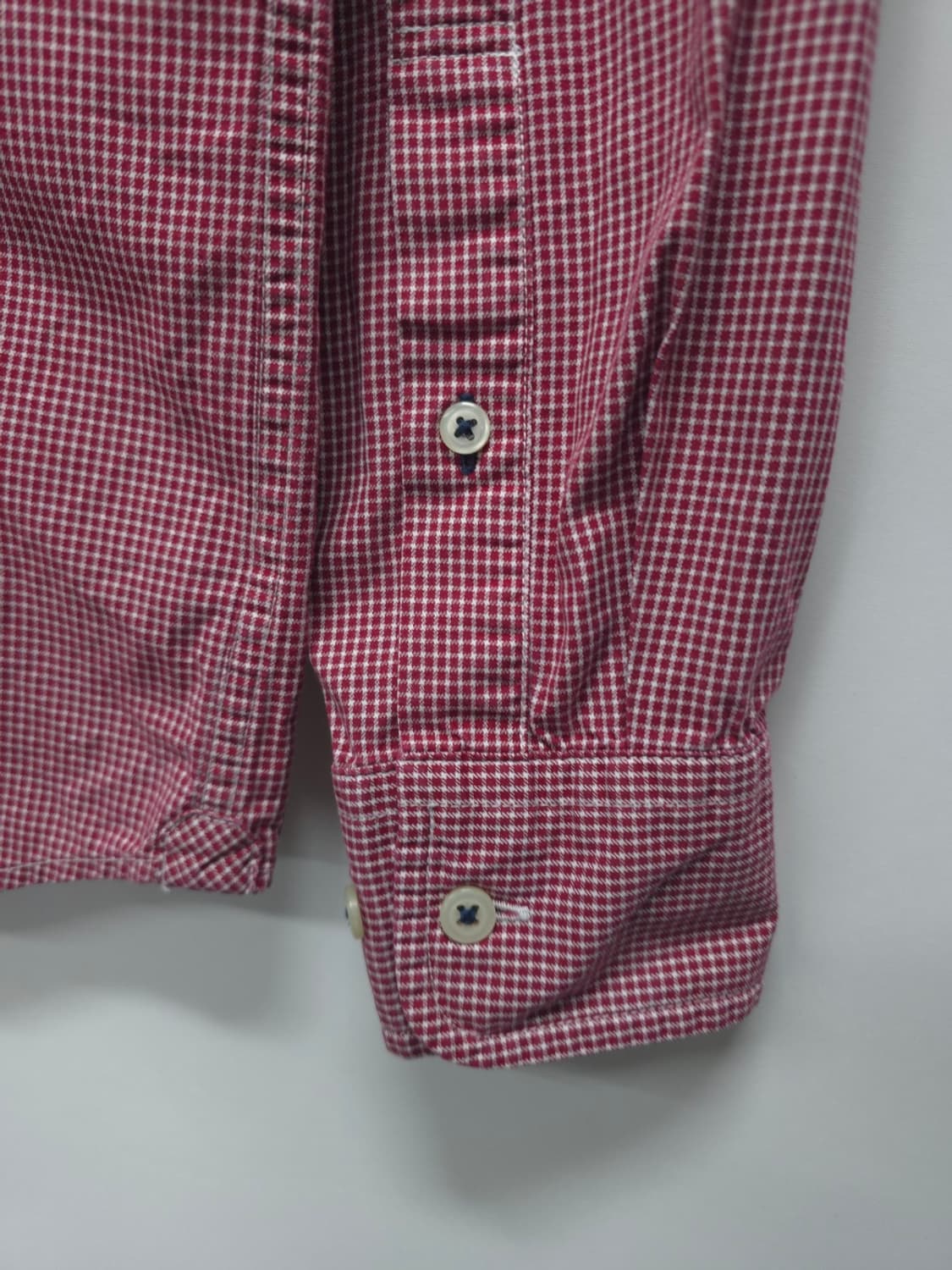 ​타미힐피거 여성 레드 체크 긴팔 셔츠 (슬림핏 S) 상품이미지8