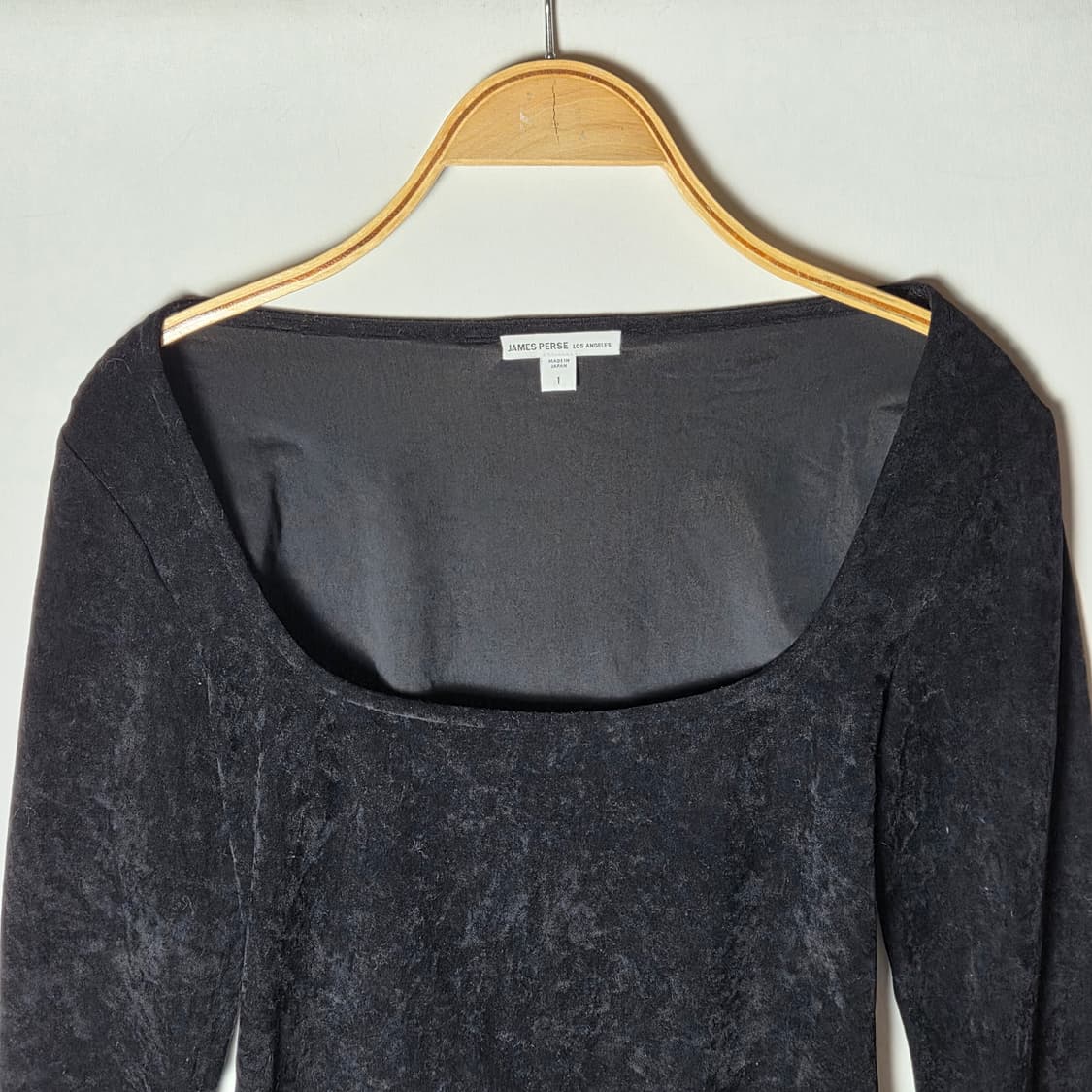 [James Perse] 제임스펄스 U넥 벨벳 탑 상품이미지3