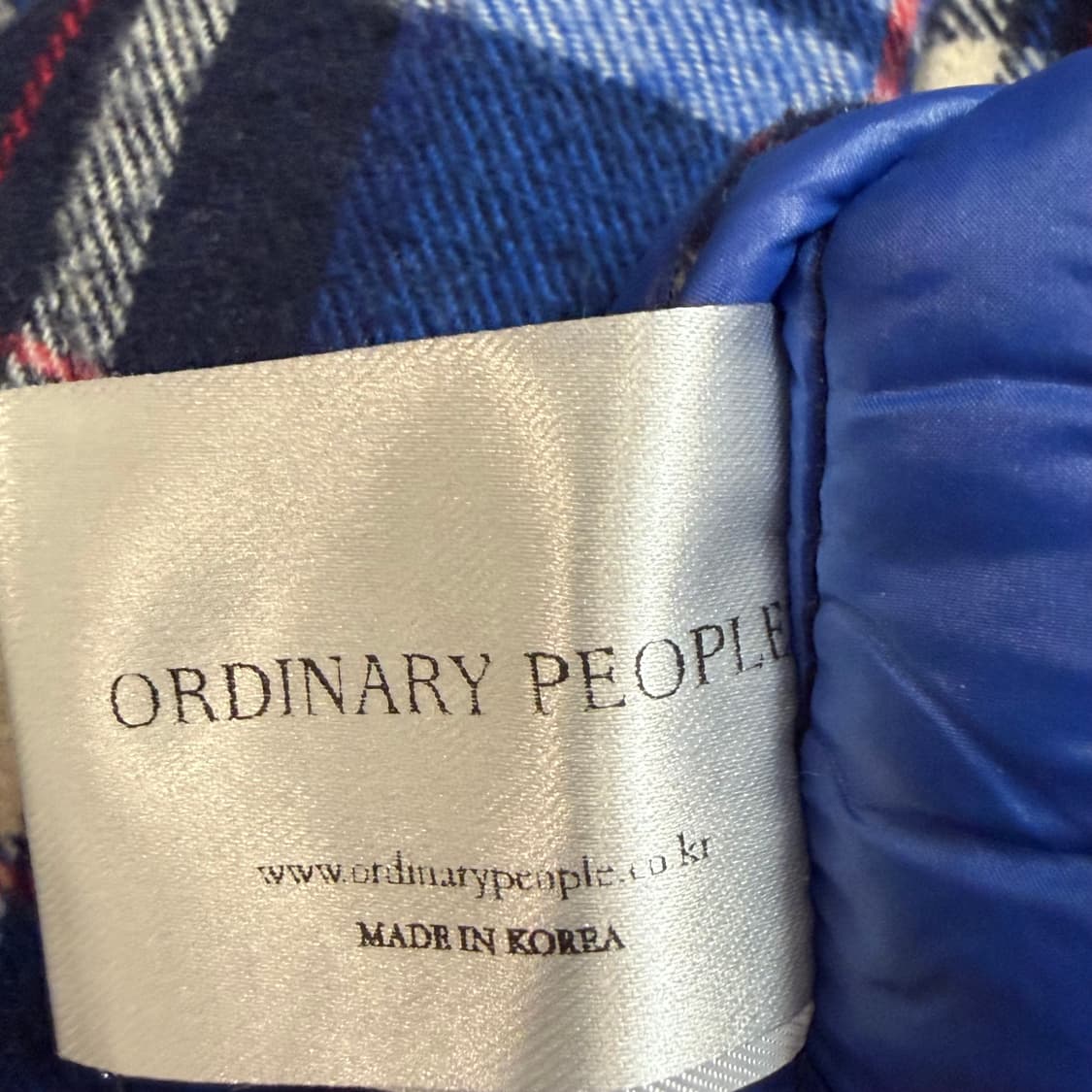 ORDINARYPEOPLE 체크 자켓 상품이미지5