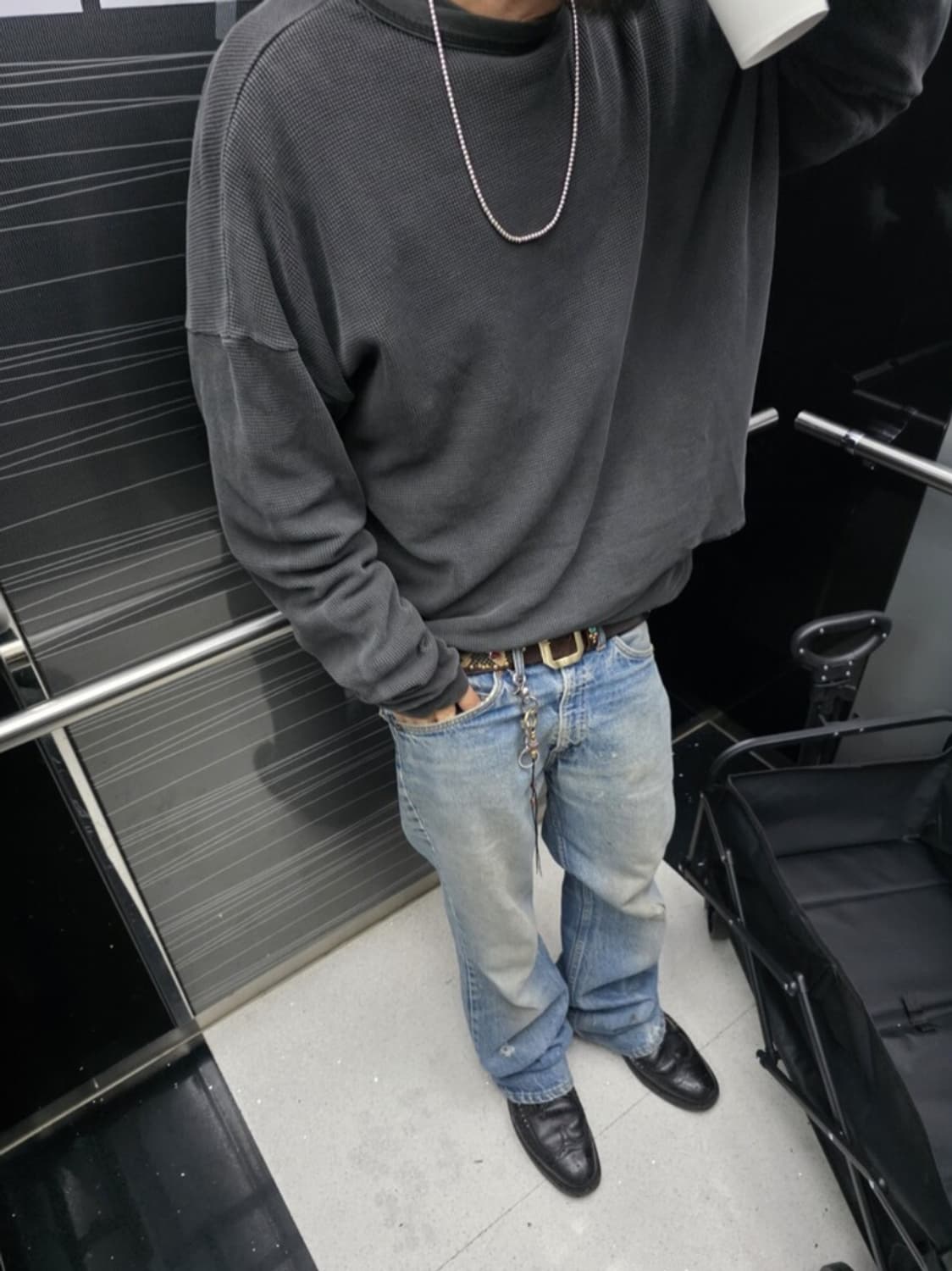 배드포드 브루클린 와플 롱슬리브 상품이미지3