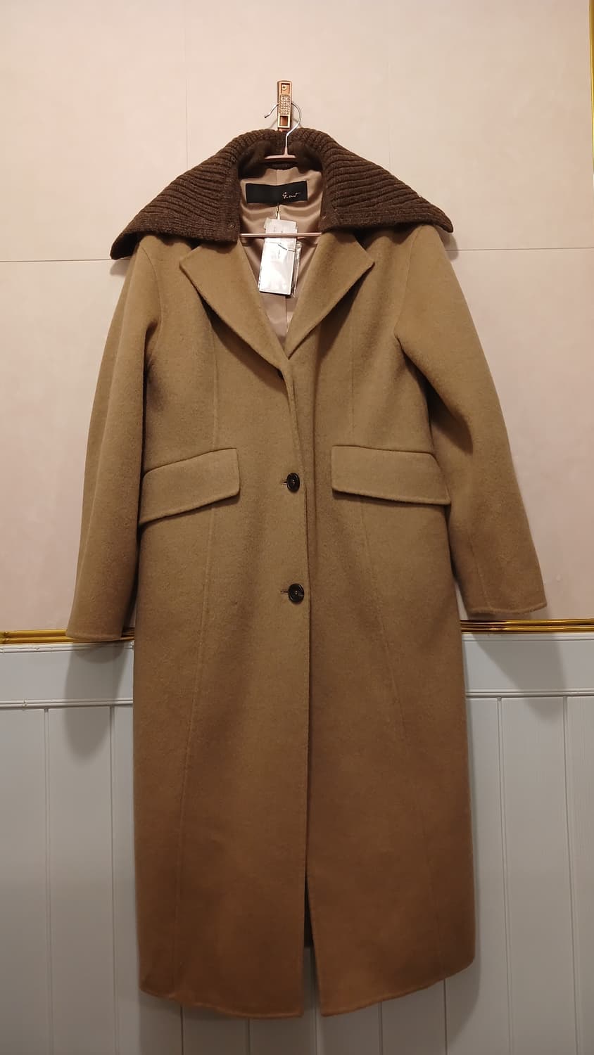 지컷 정품 여성 모 (낙타) 소재 롱코트 85-94-160 (55) 상품이미지1