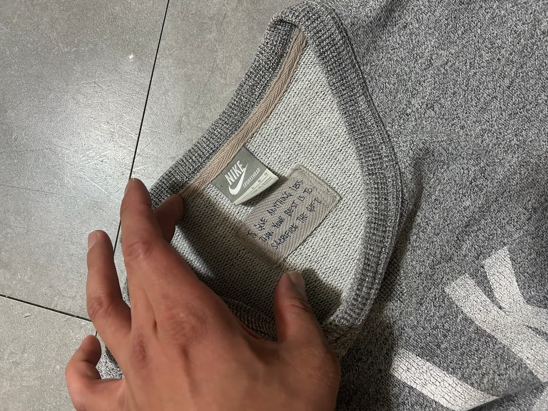 00s  나이키 그레이컬러  헤비코튼  빈티지 스웻셔츠 100size   상품이미지8