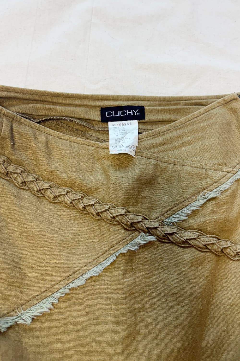 Asymmetric Paneled Linen Midi Skirt 상품이미지8