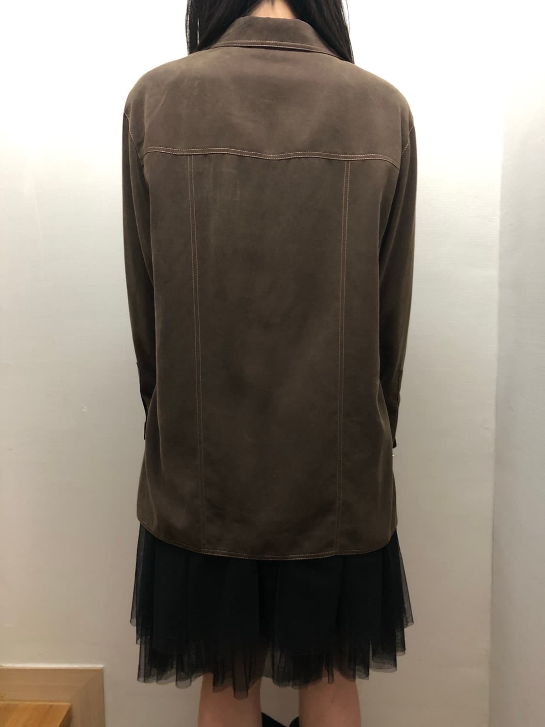 빈티지 브라운 오리엔탈 스터드 셔츠 상품이미지6