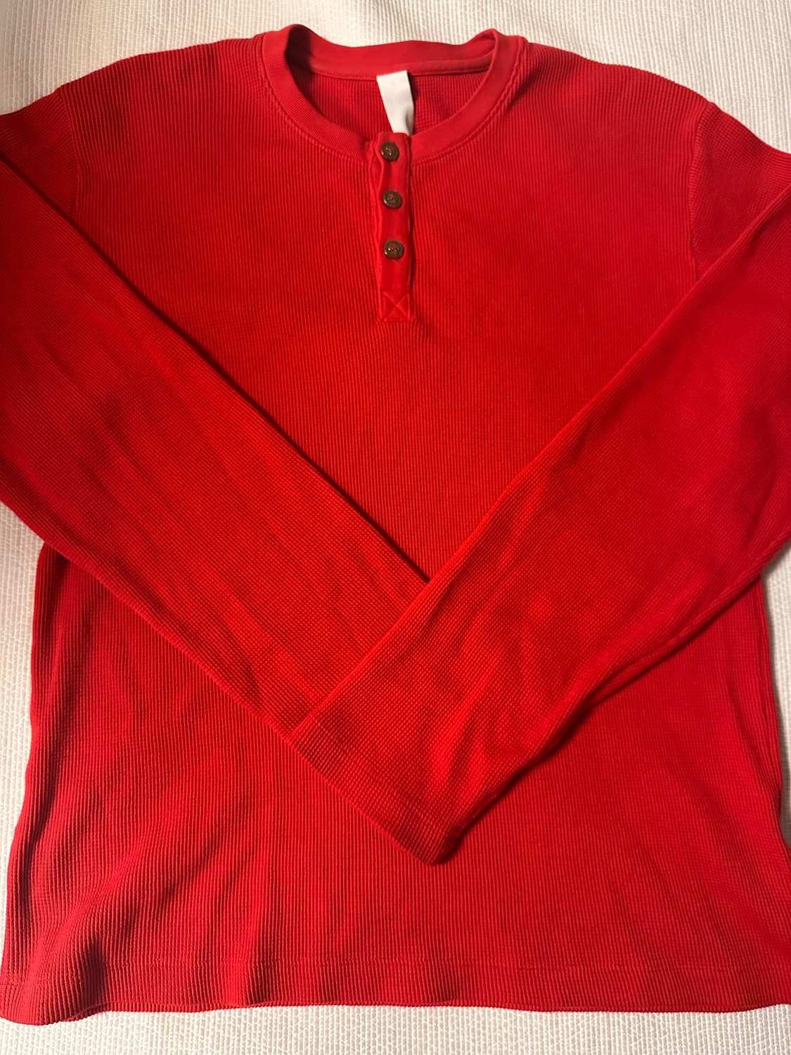 (L) 크롬하츠 세메터리 와플 헨리넥 니트 레드 상품이미지1