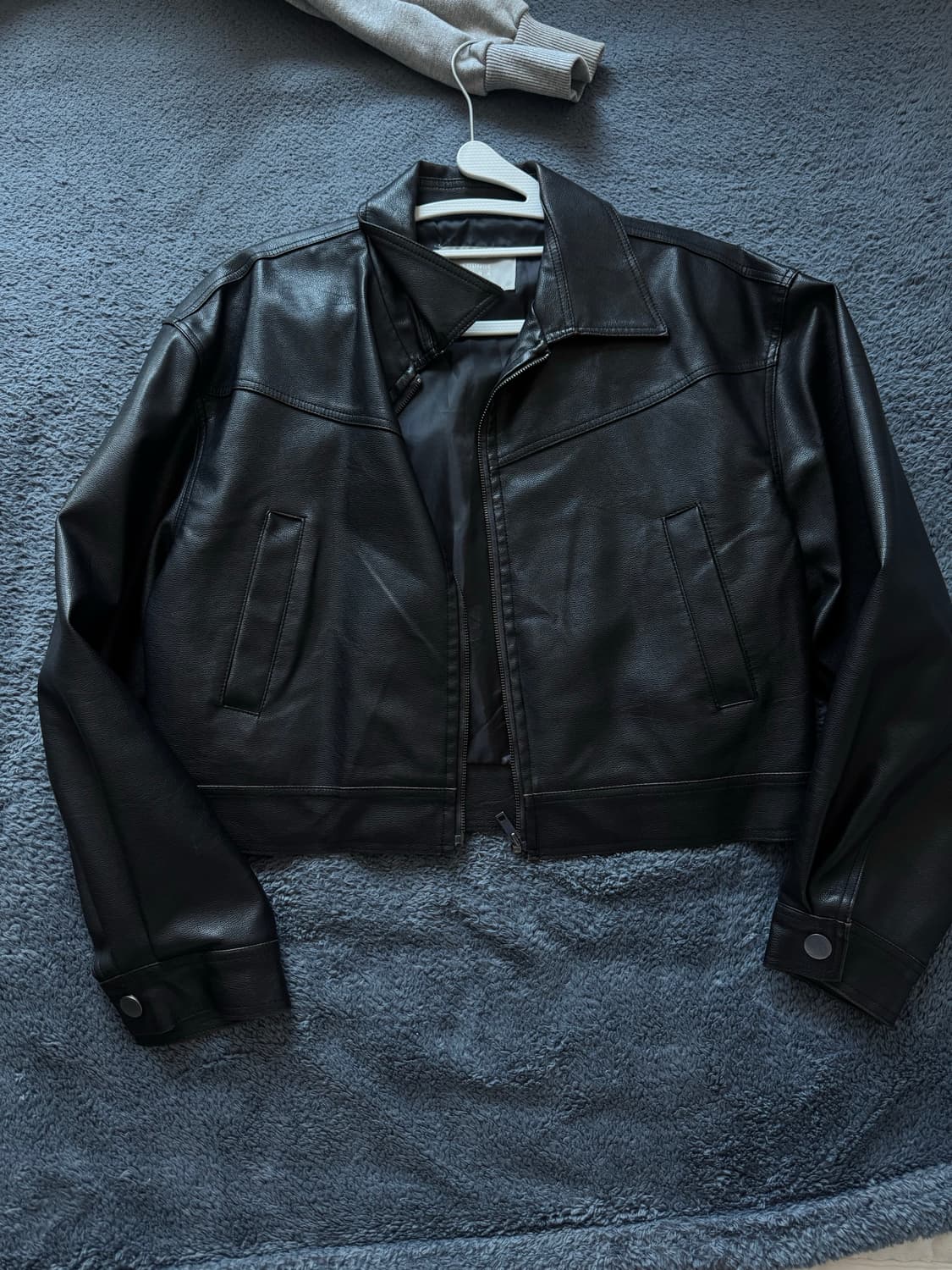 키이라 숏 가죽자켓 상품이미지1