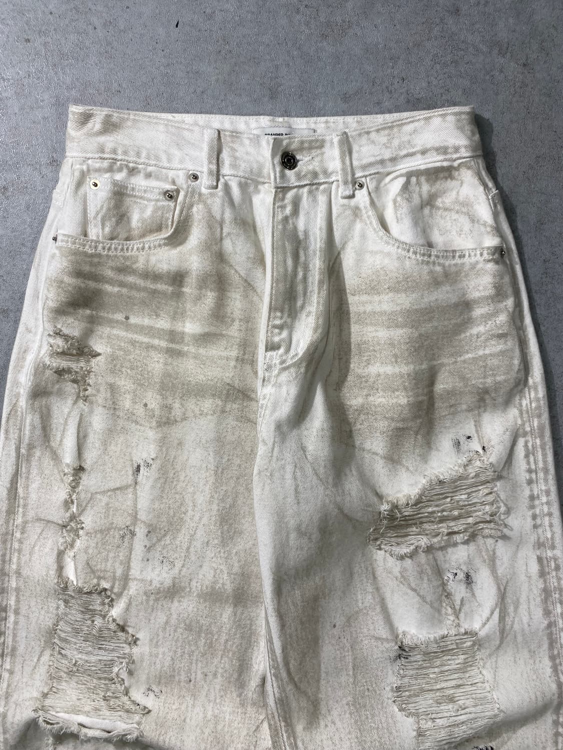 [28] Branded 브랜디드 인더스트리 더티워시드 와이드 데님팬츠 상품이미지2