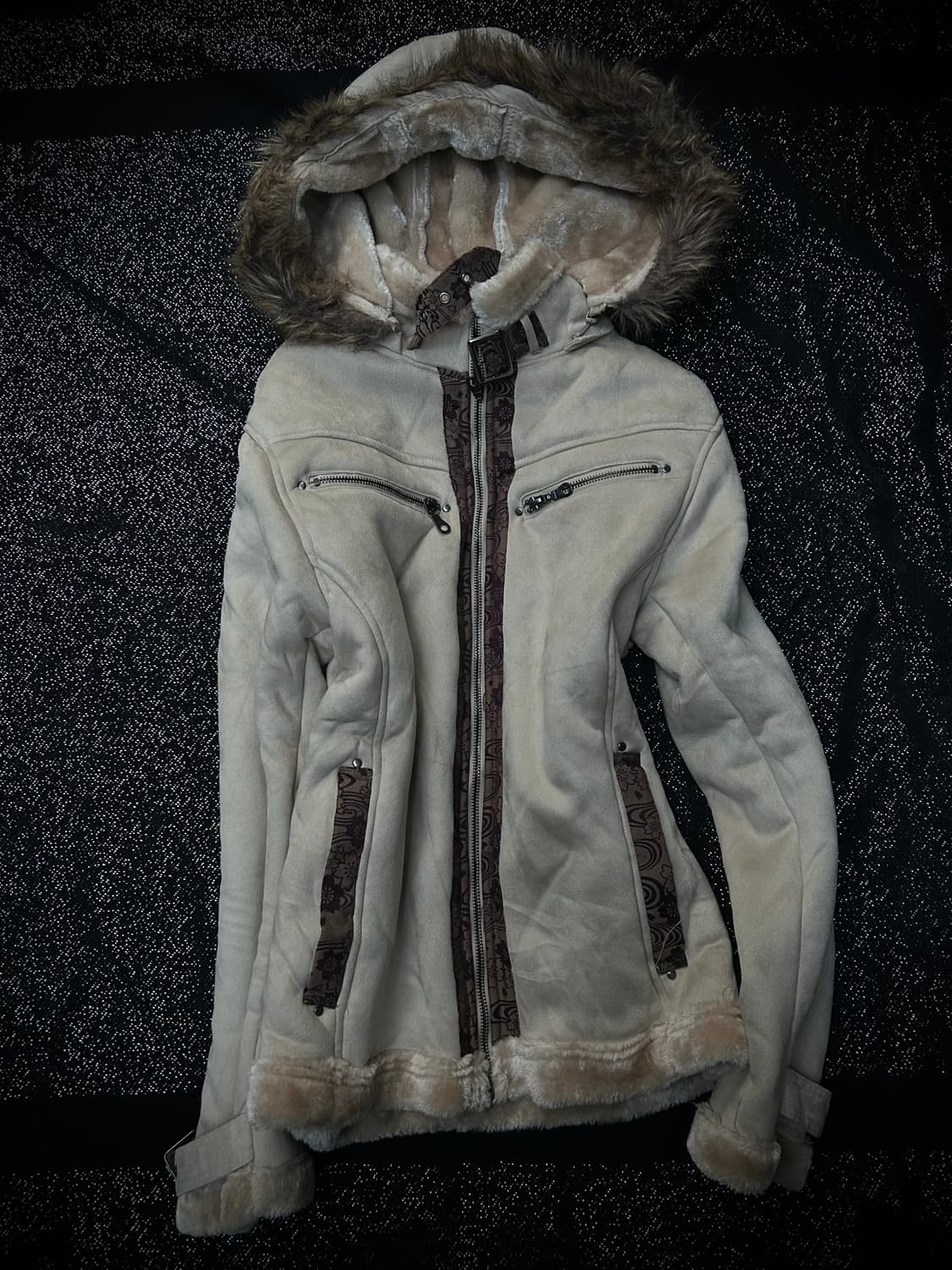 *rare design* 2000s 락시크 퍼 무스탕 자켓  상품이미지1