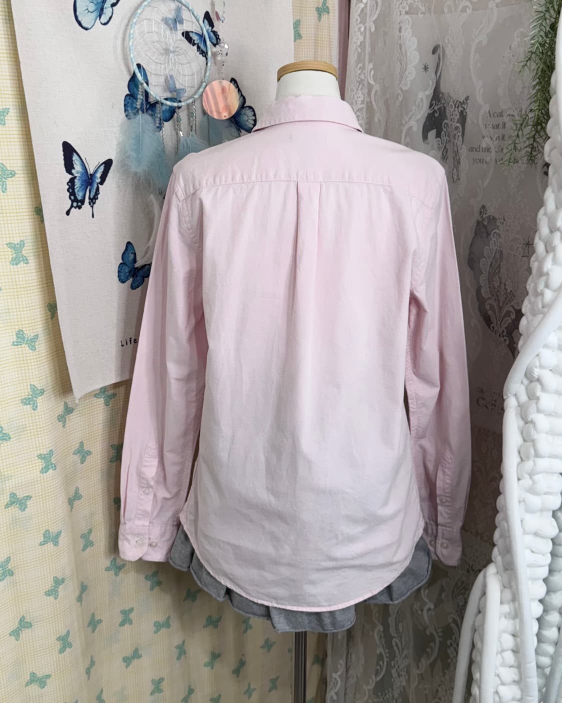 갭 핑크 슬림핏 셔츠 상품이미지6