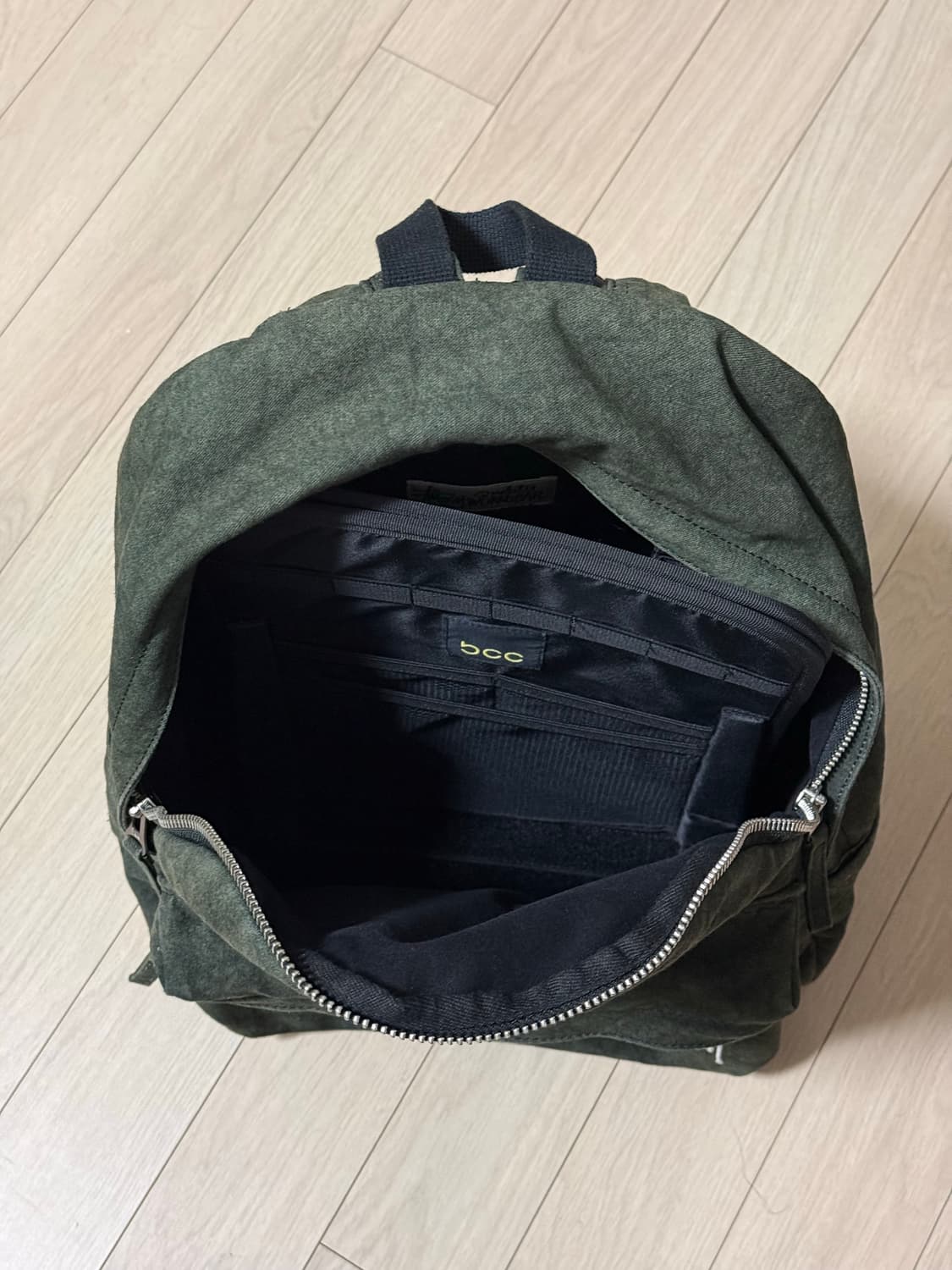 스투시 캔버스 백팩 워시드 블랙 상품이미지3