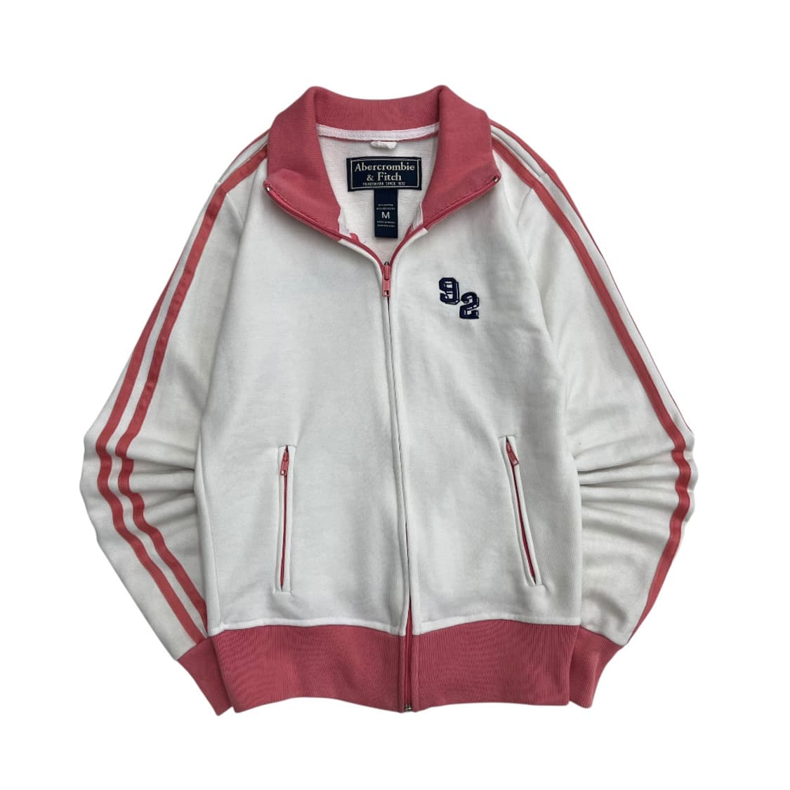 아베크롬비 딸기우유맛 라인 화이트 집업 M ( 여성용 ) 상품이미지3