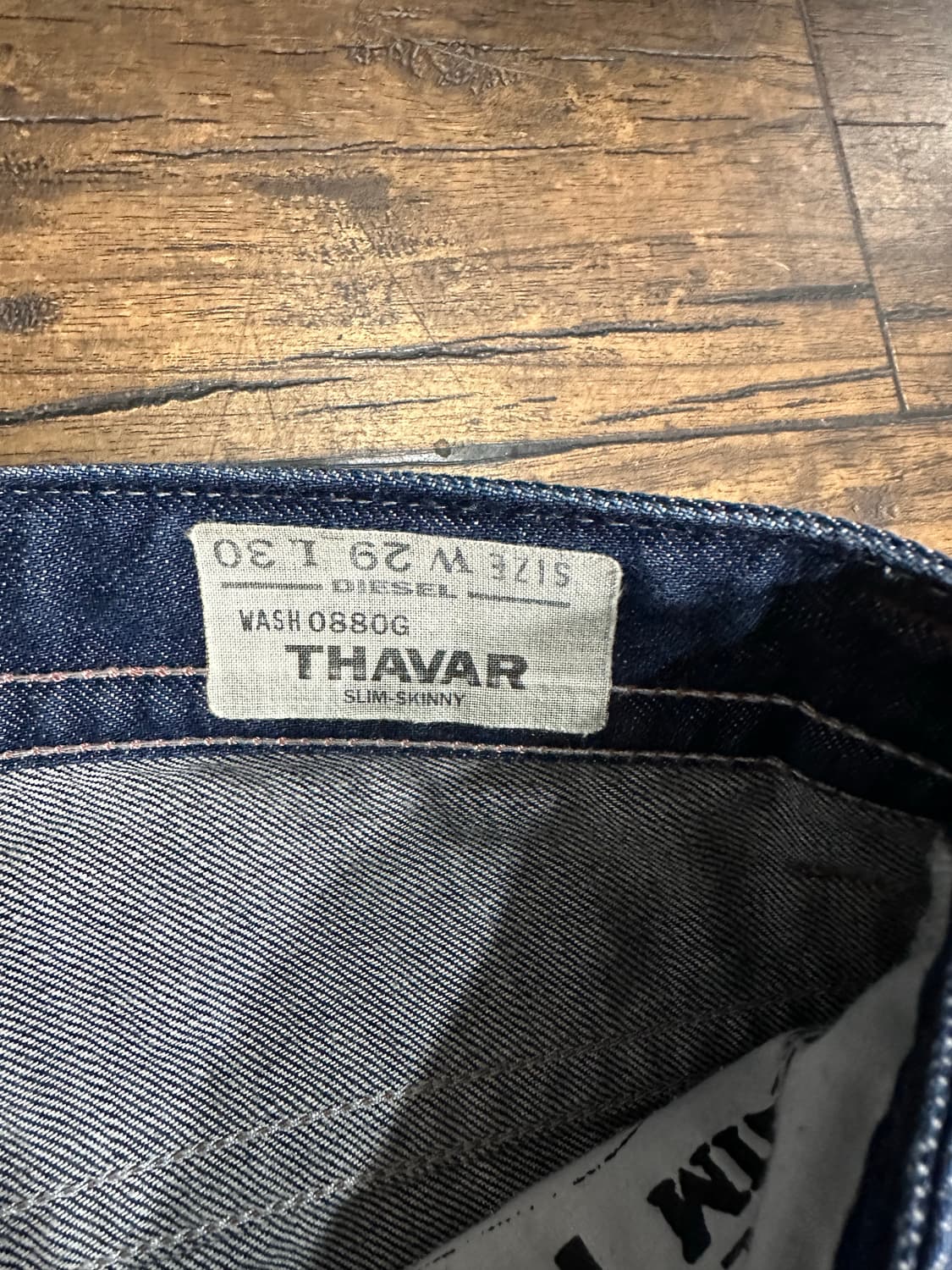 디젤 THAVAR 슬림 스키니 Y2K 청바지 실측사이즈30 상품이미지8