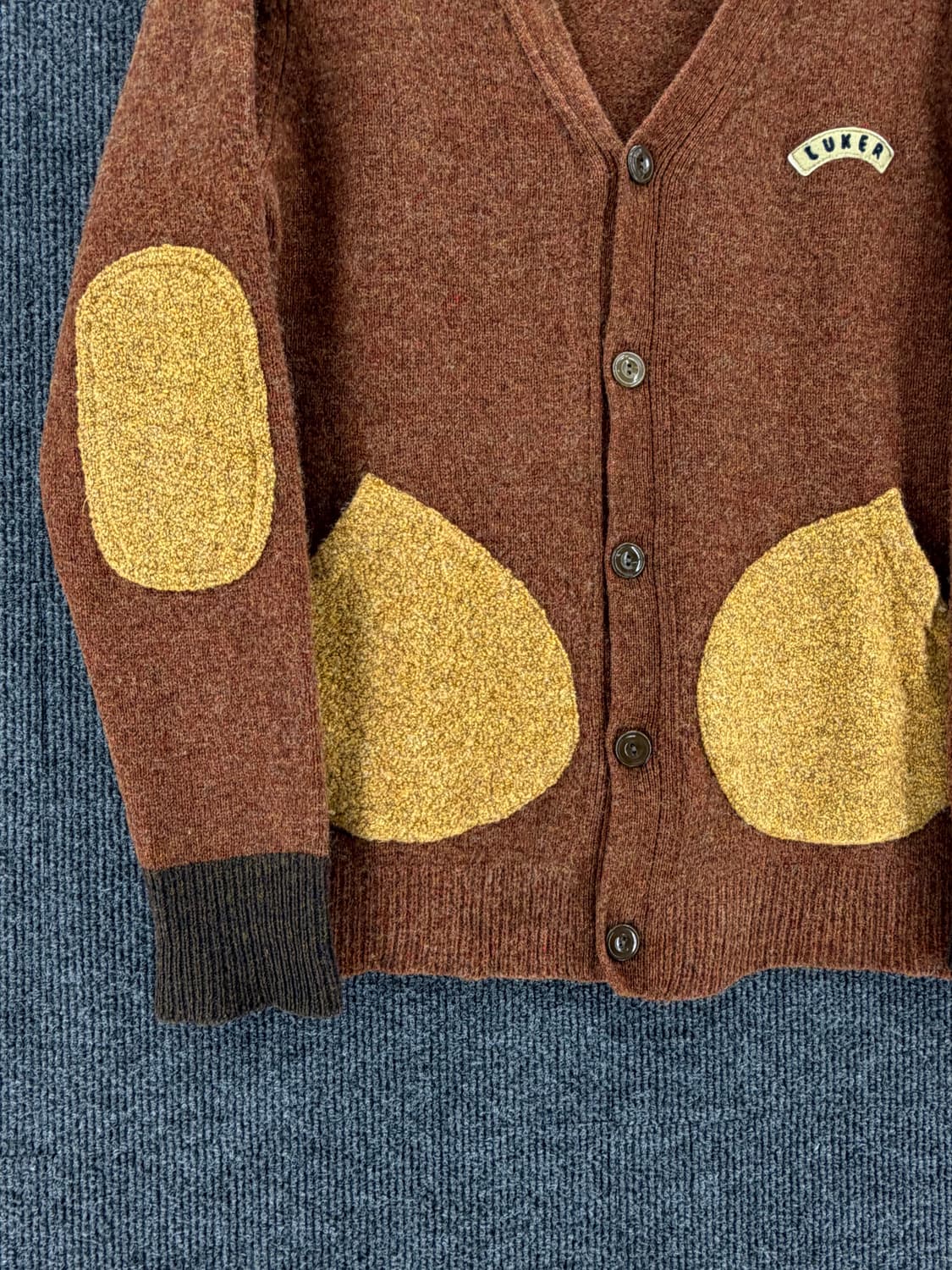 네이버후드 LUKER 암패치 울가디건 상품이미지4