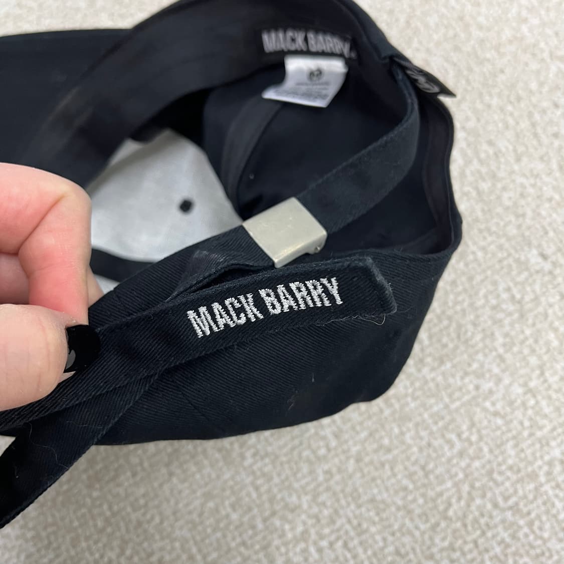 F 맥베리 옷핀 블랙 볼캡 모자 0130M2 상품이미지5