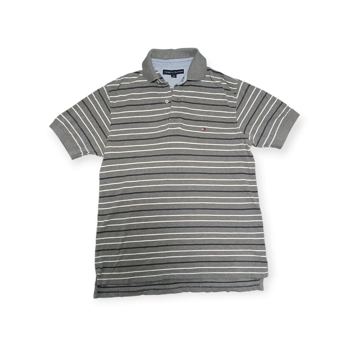 타미 그레이 스트라이프 반팔티셔츠  상품이미지1