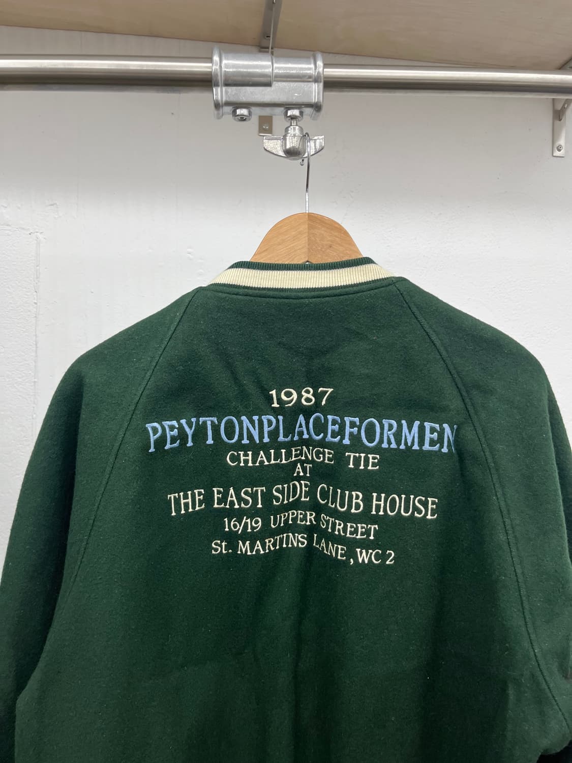 XL) PPFM WOOL GREEN VARSITY JAKCET 상품이미지9