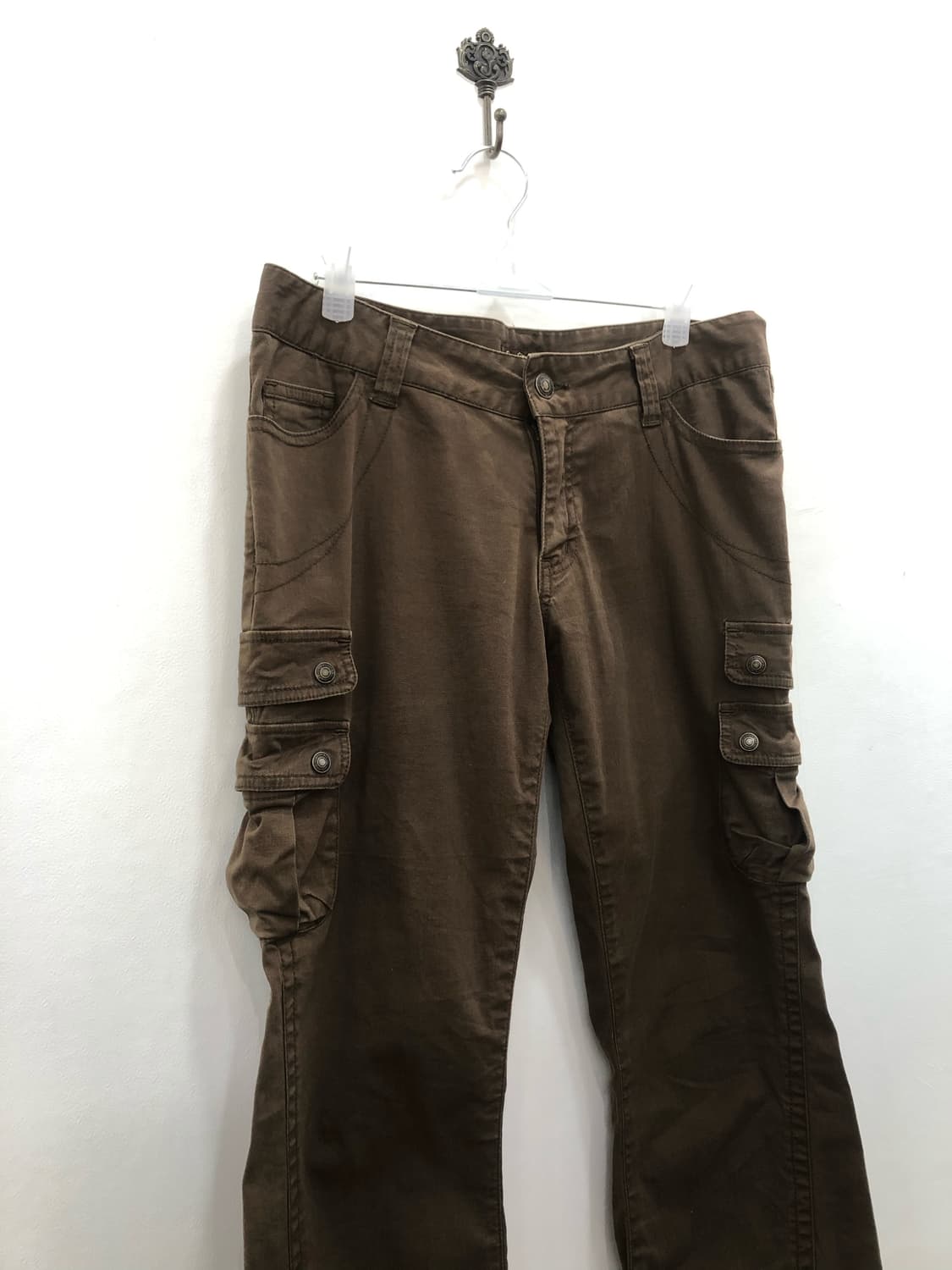 brown cargo bootcut pants 상품이미지5