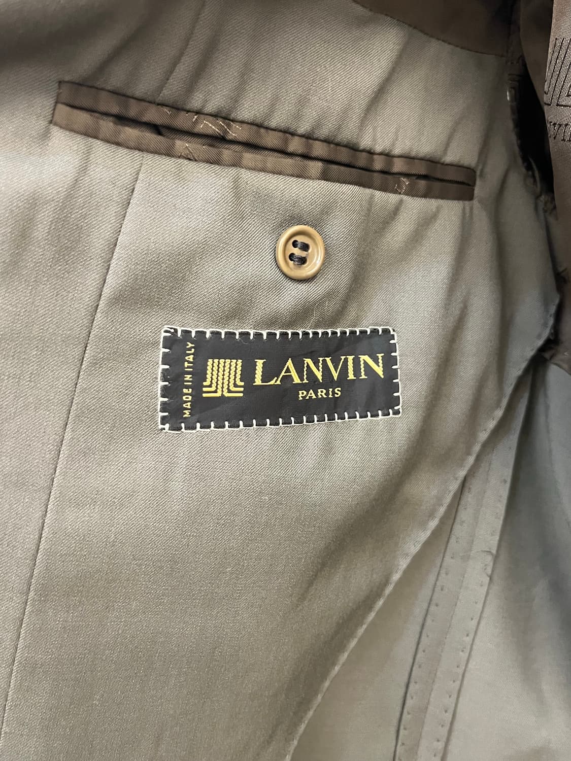 랑방 울 테일러드 자켓 카키 그레이 상품이미지8