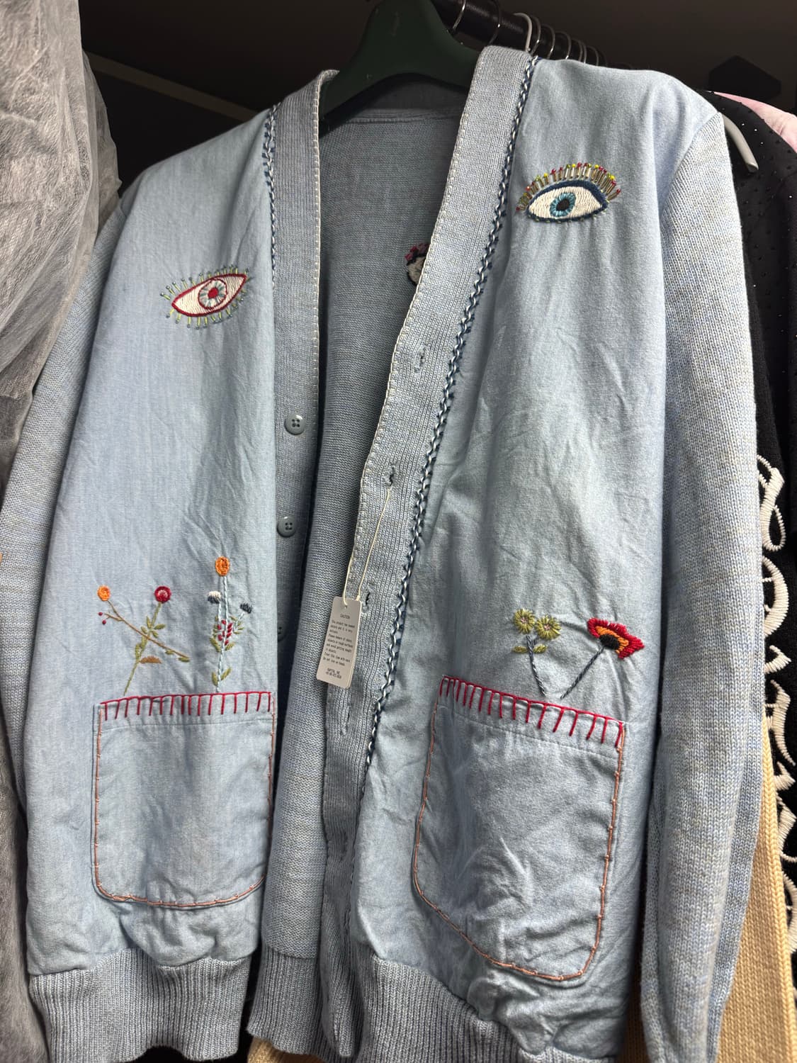 [1 사이즈] 캐피탈 샴브레이 니트 가디건 상품이미지2