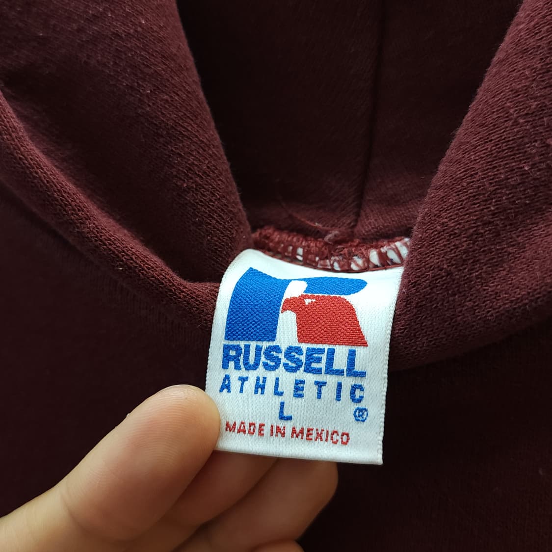 90s 러셀 후드 스웻셔츠 샬루키스 빈티지 레터링 L 상품이미지10