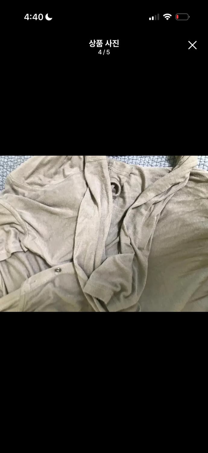 보헴서 후드 버튼 워머 티(브라운) 상품이미지4