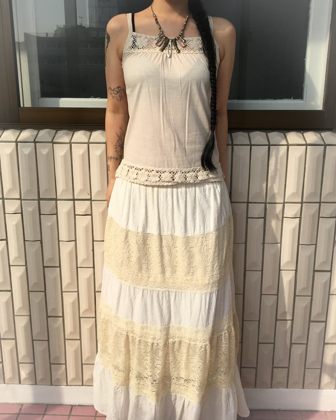 Lace point sleeveless 상품이미지5