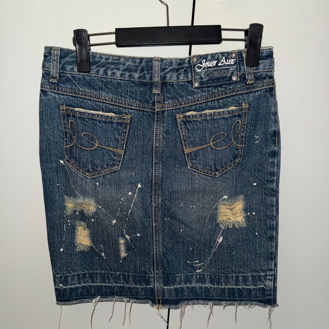 일본 빈티지 JOUER AUX ECHECS데님 스커트 갸루 Y2k 상품이미지5