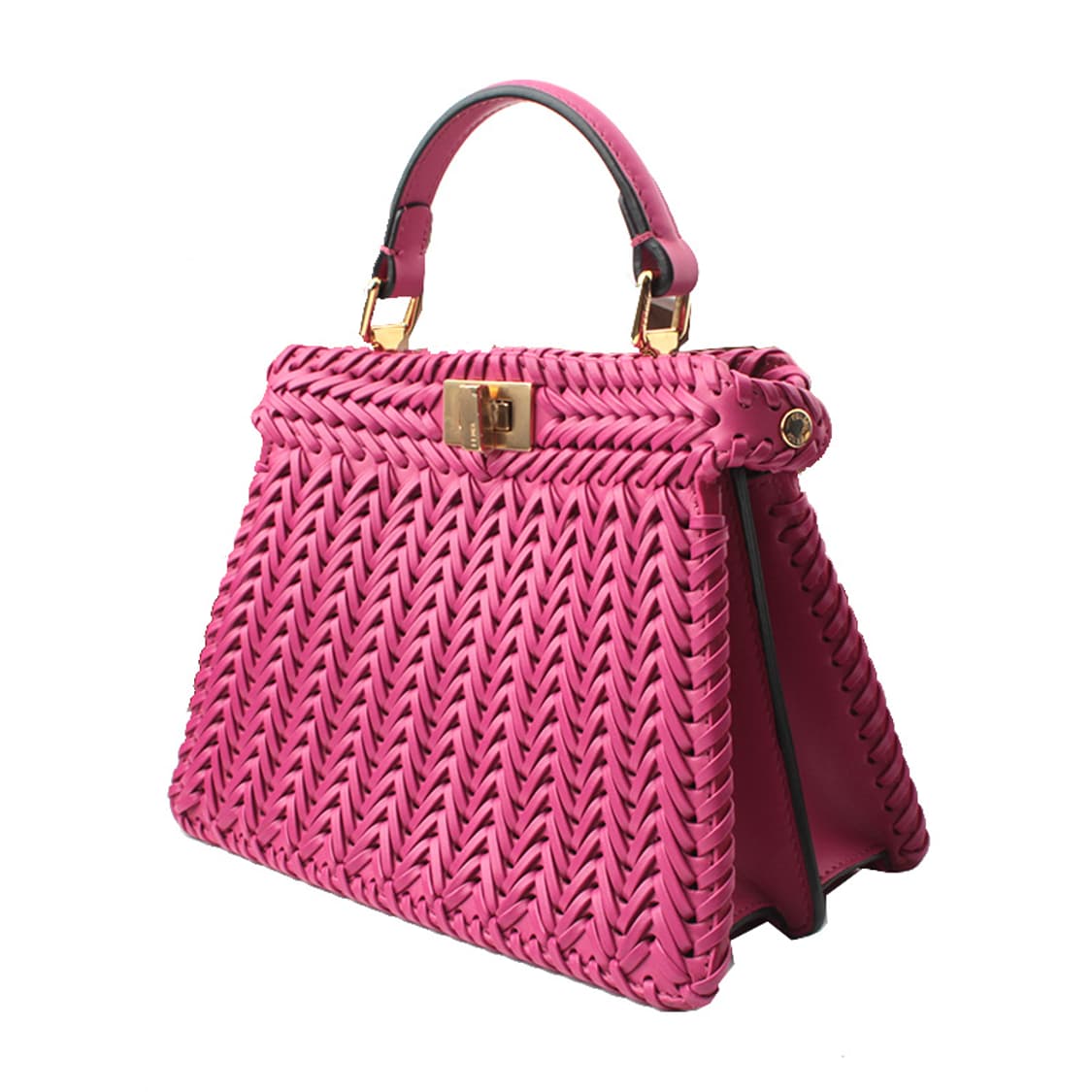 펜디 퍼플 위빙 미니 피카부 금장 토트겸 크로스 상품이미지2