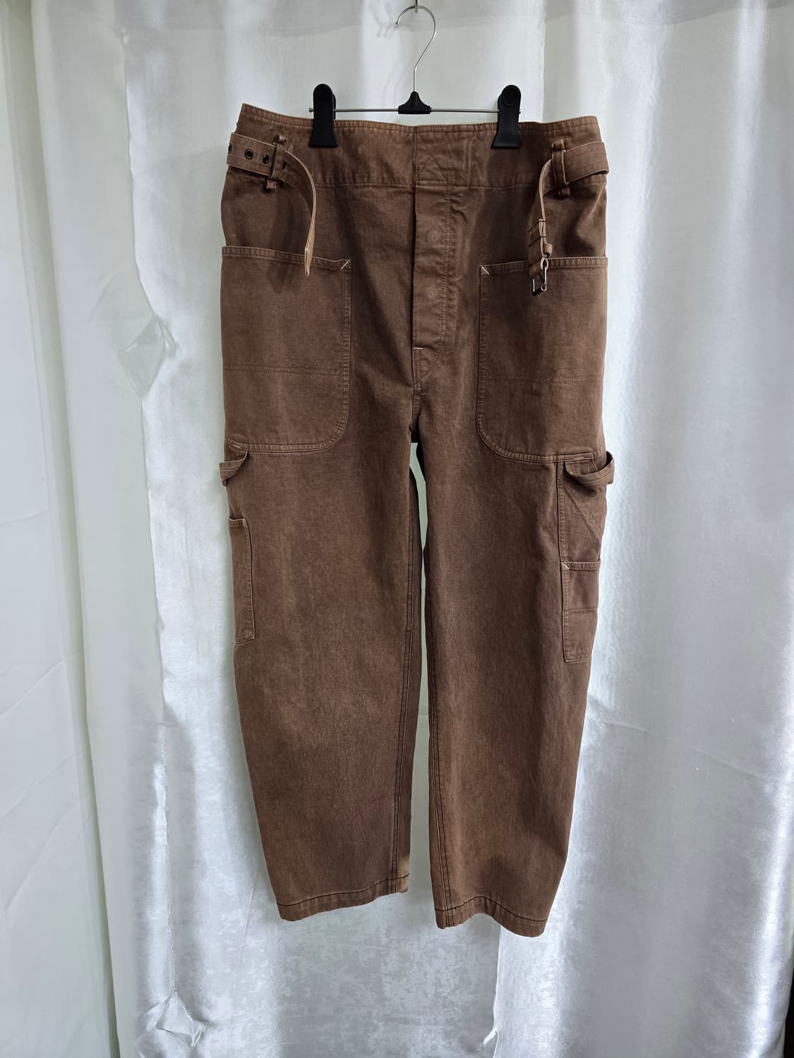 이자벨마랑 브라운 벨트 카고 와이드 팬츠 (1942) 상품이미지1