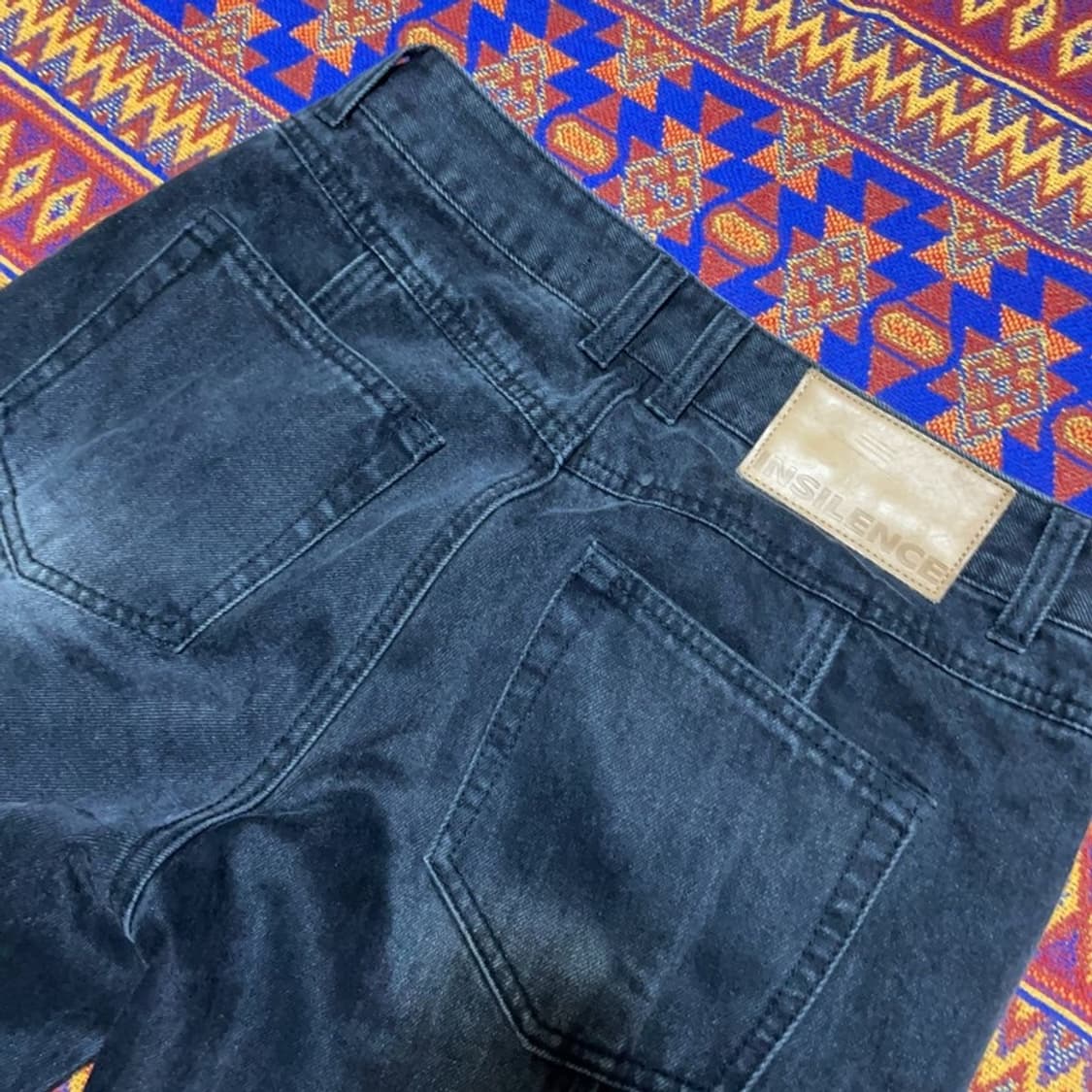 [29~30인치] 인사일런스 세미 플레어 흑청바지 상품이미지4