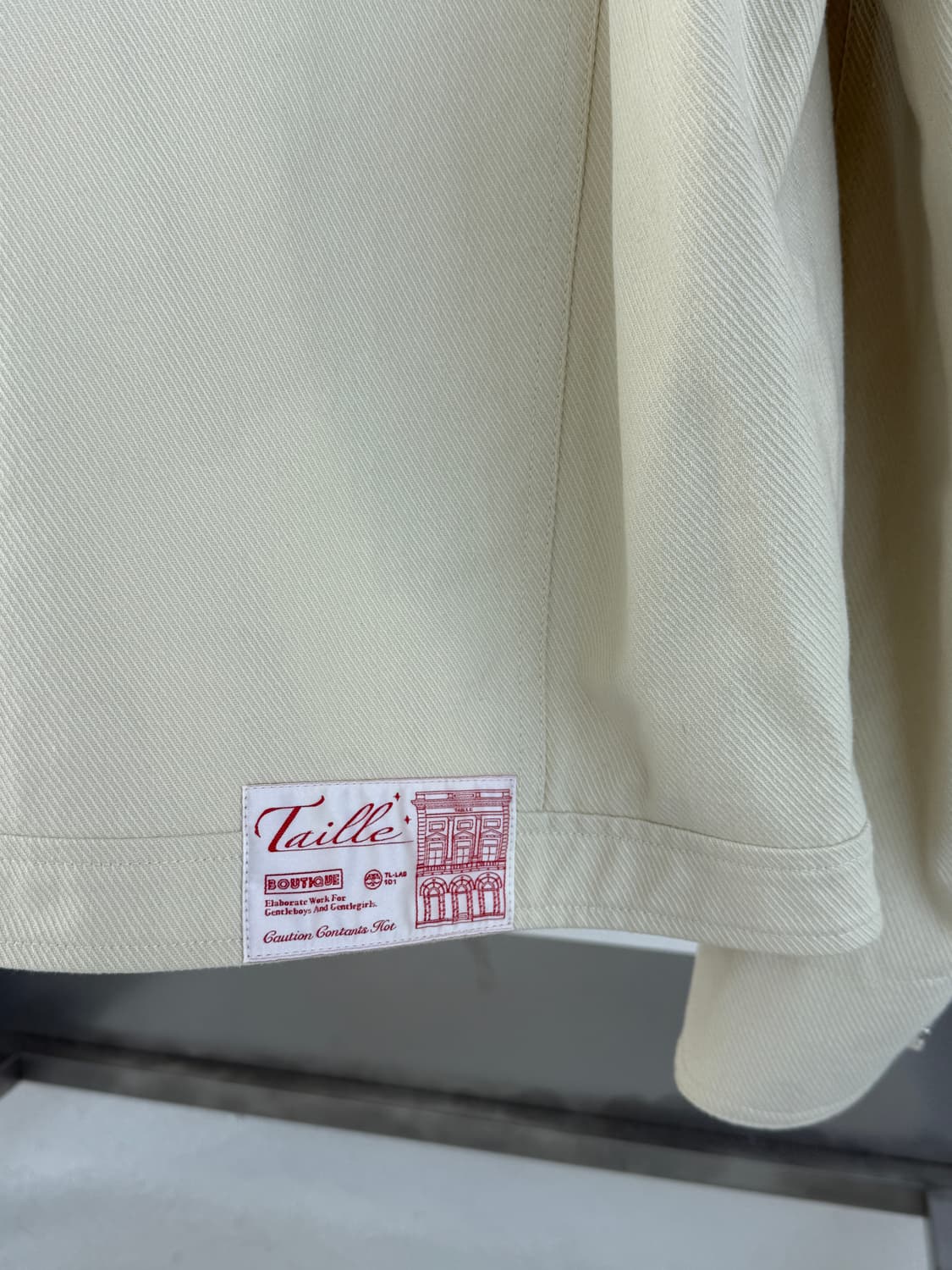 타일레 Taille 코튼 자켓 아이보리  상품이미지5