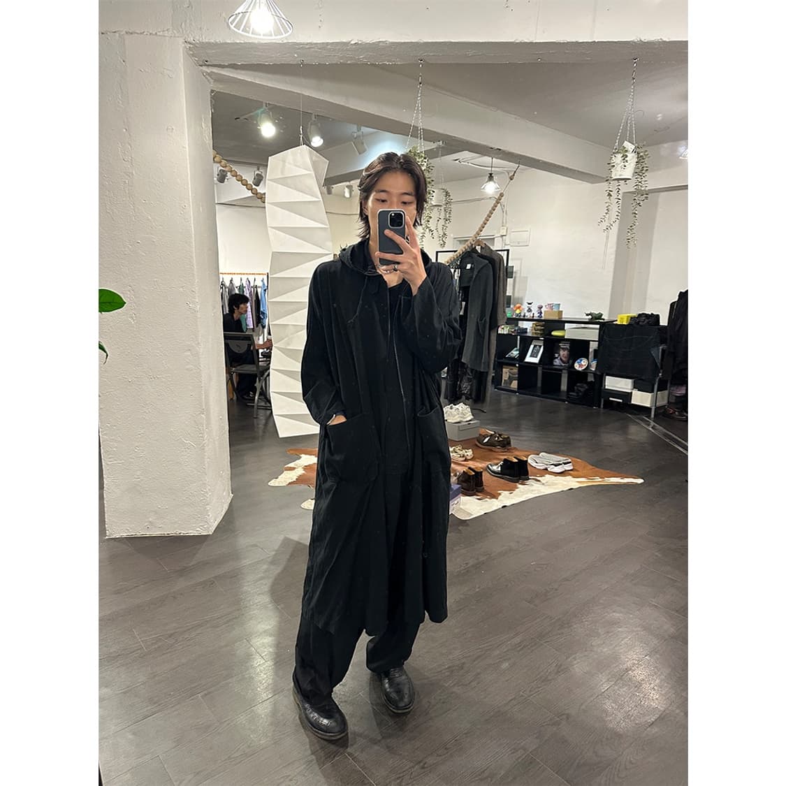요지야마모토 오버사이즈 후디드 파카 상품이미지4